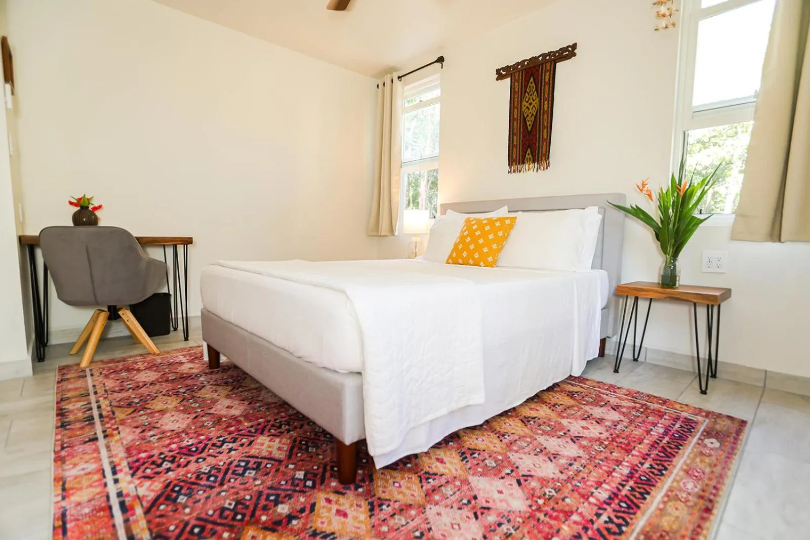 Photo of the whole room, Bed in Sattva Land