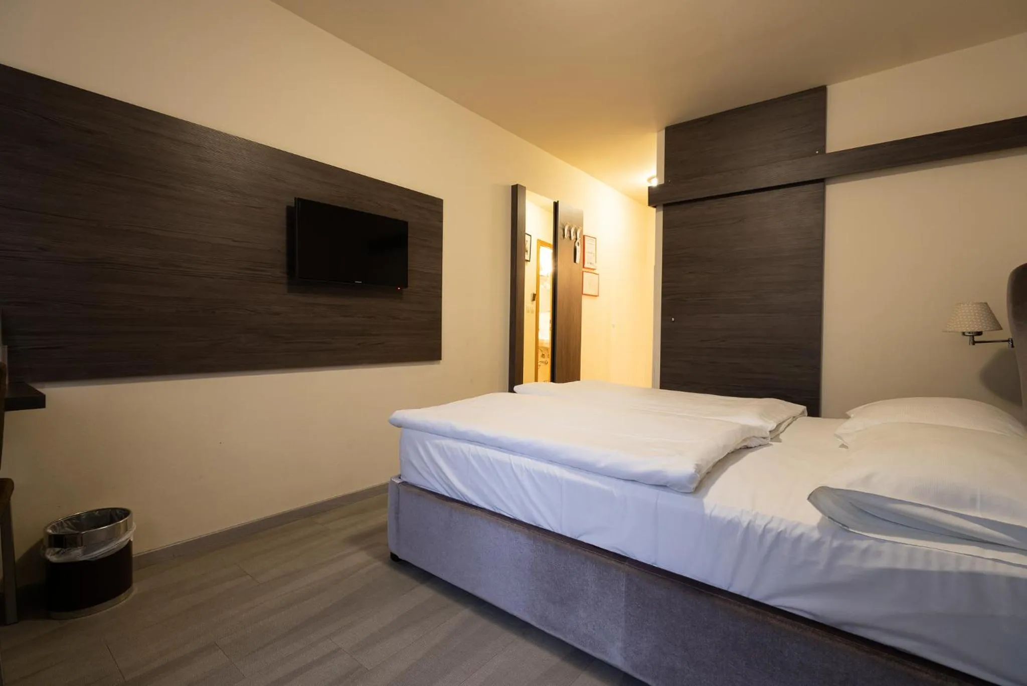 Bedroom, Bed in Hotel Evropa