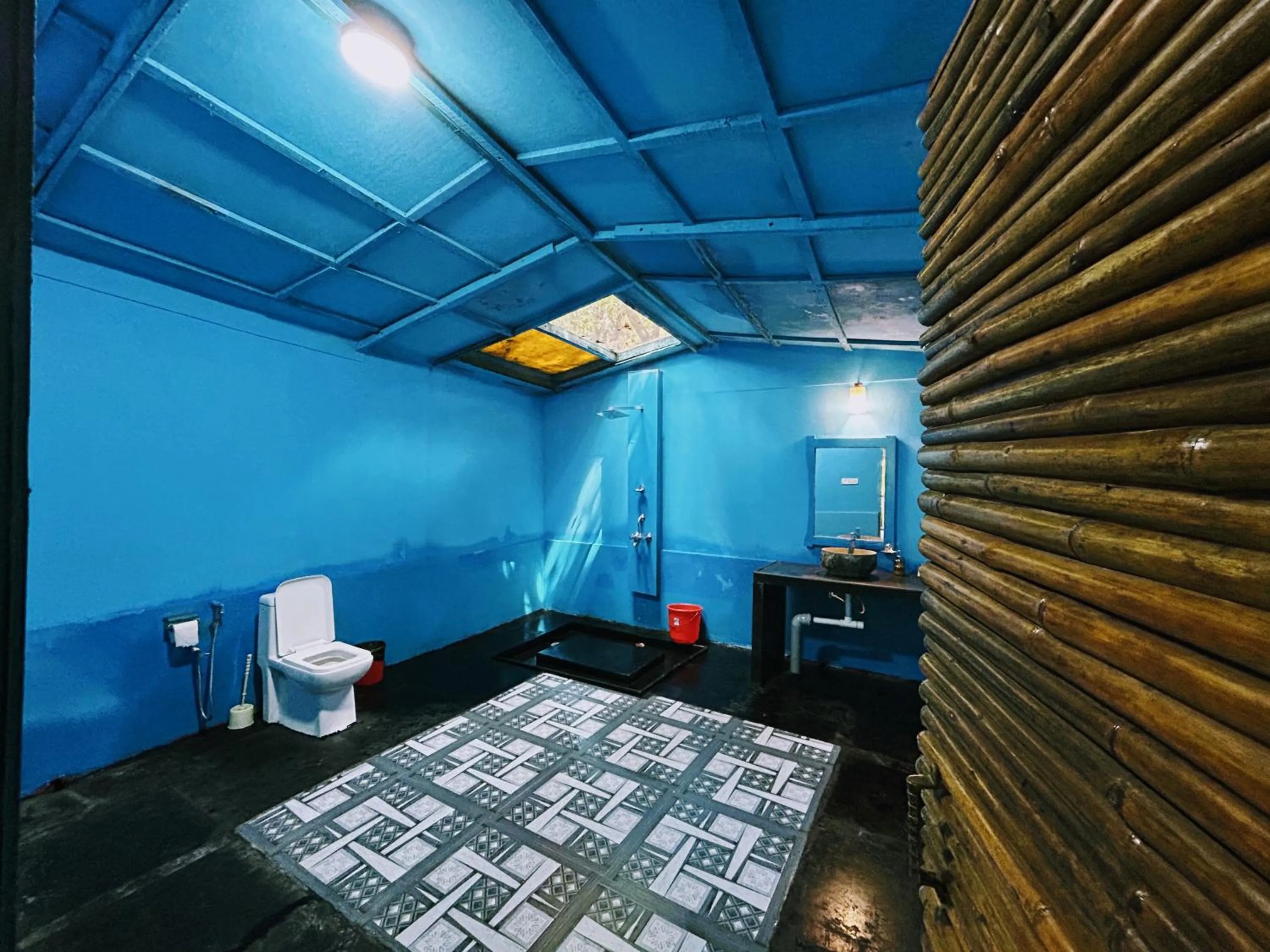 Bathroom, Bed in Samyama Retreat