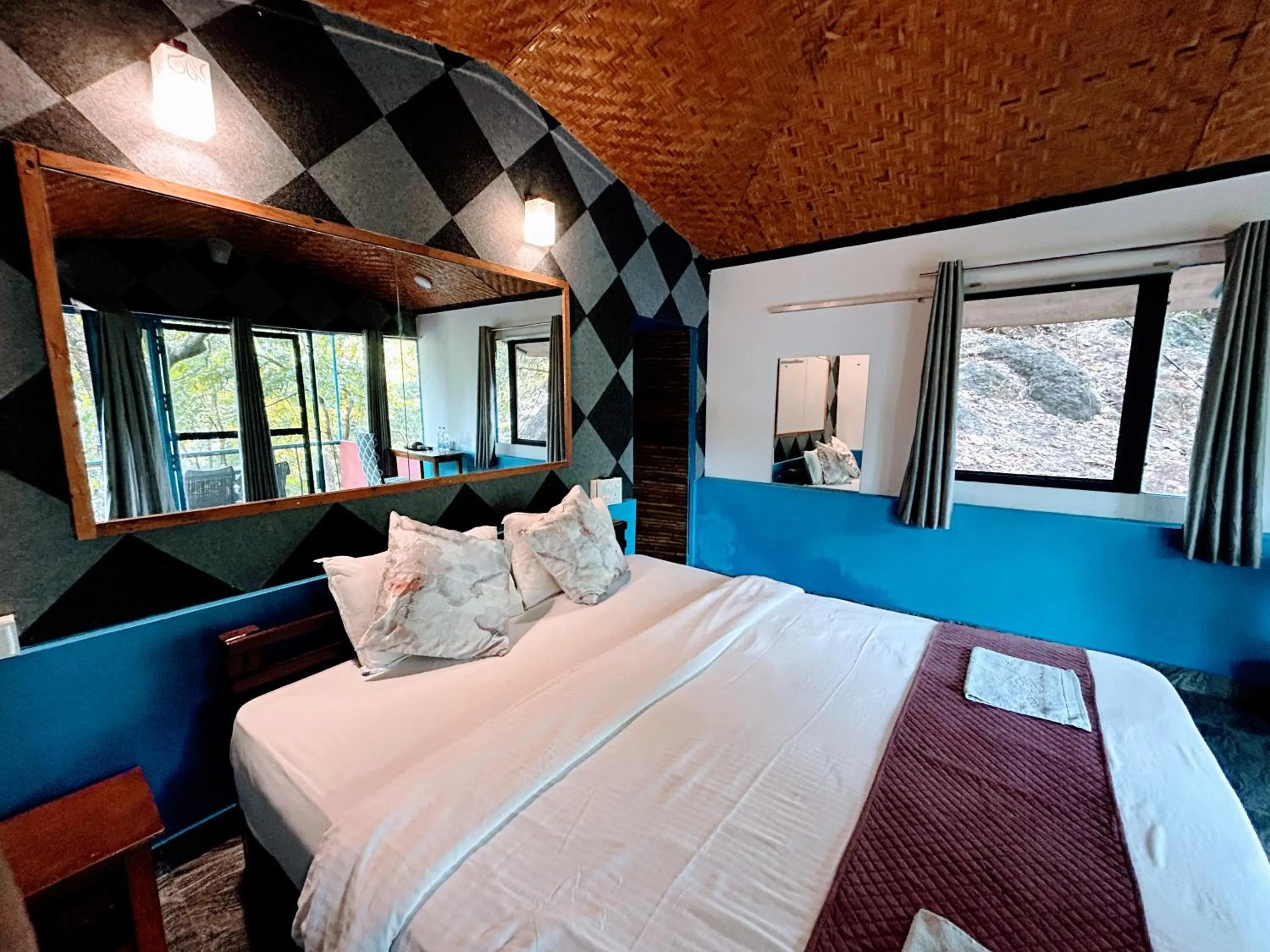 Bed in Samyama Retreat