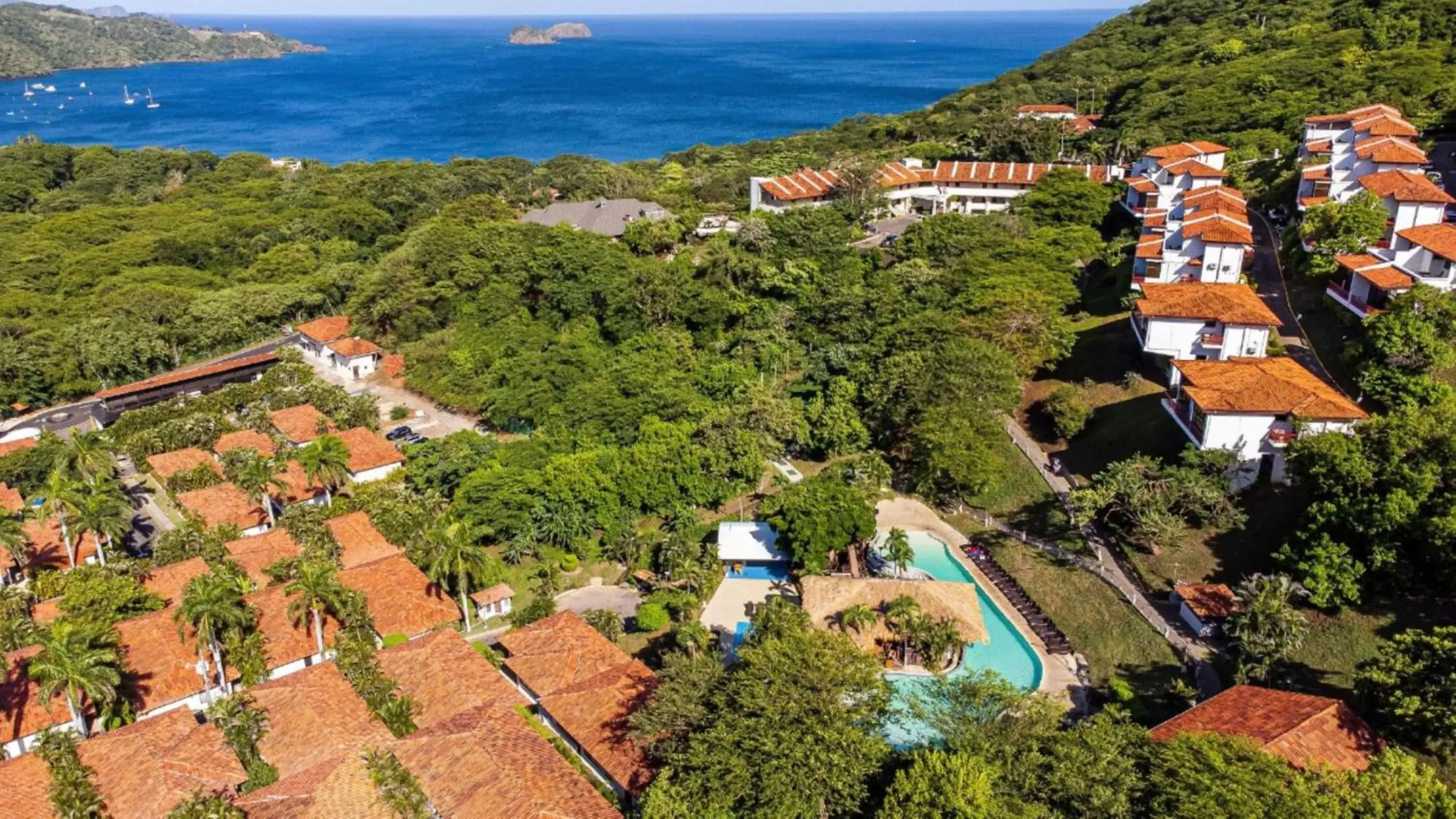 Bird's eye view in Villas Sol Beach Resort Bird's eye view in Villas Sol Beach Resort