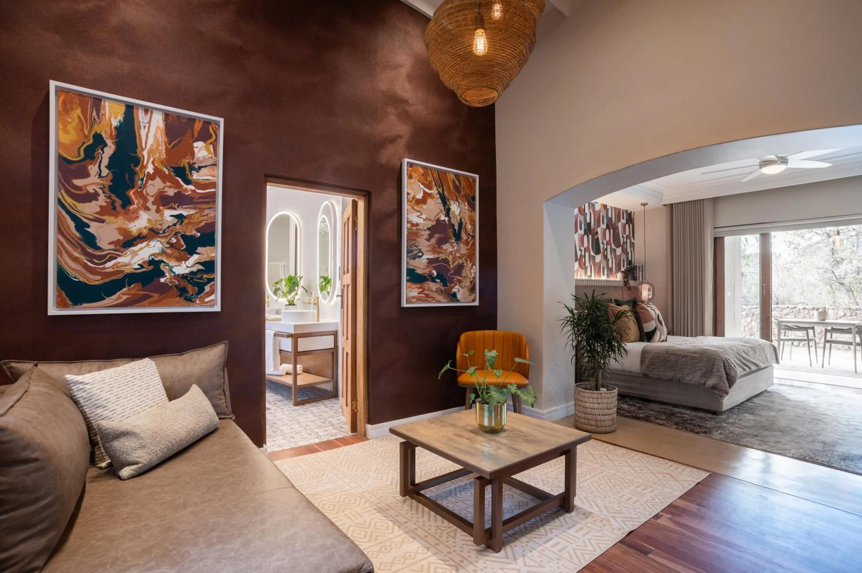 Living room in Thaba Eco Hotel