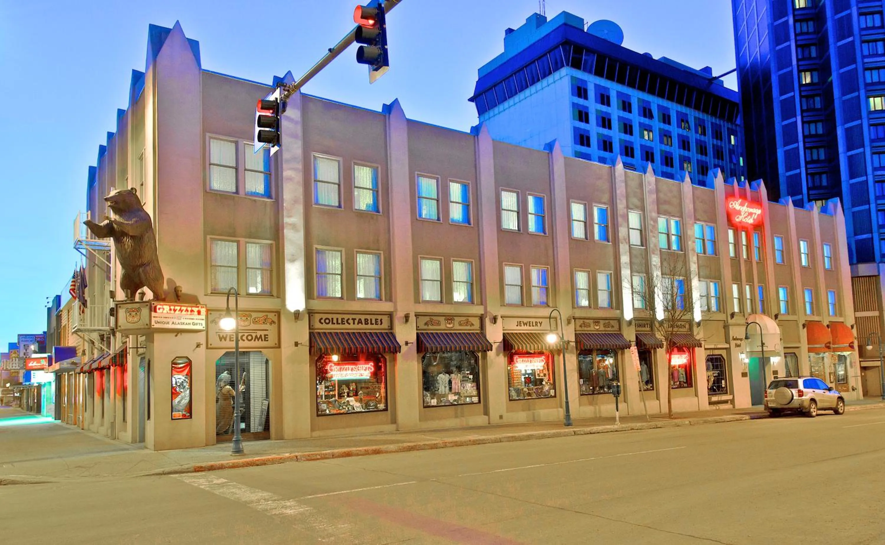 Property building in Historic Anchorage Hotel