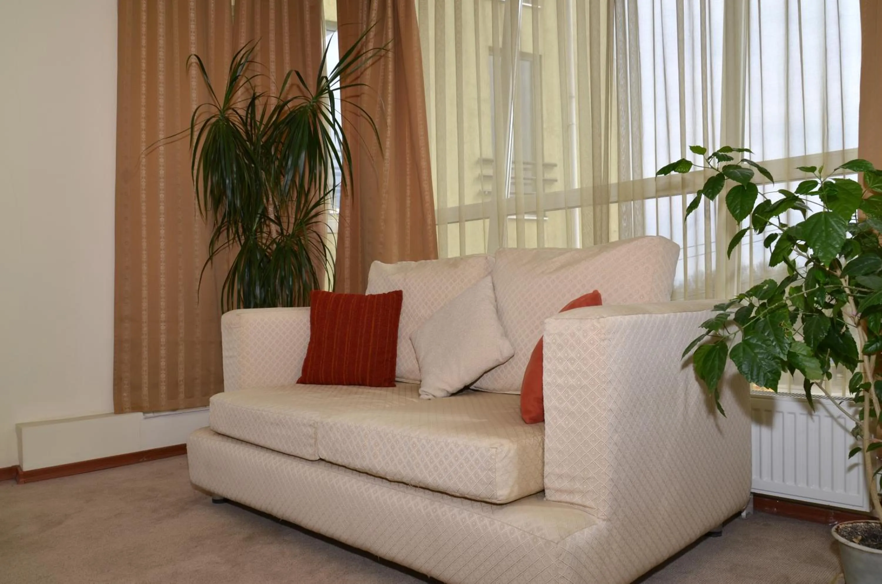 Seating area in Hotel Seven