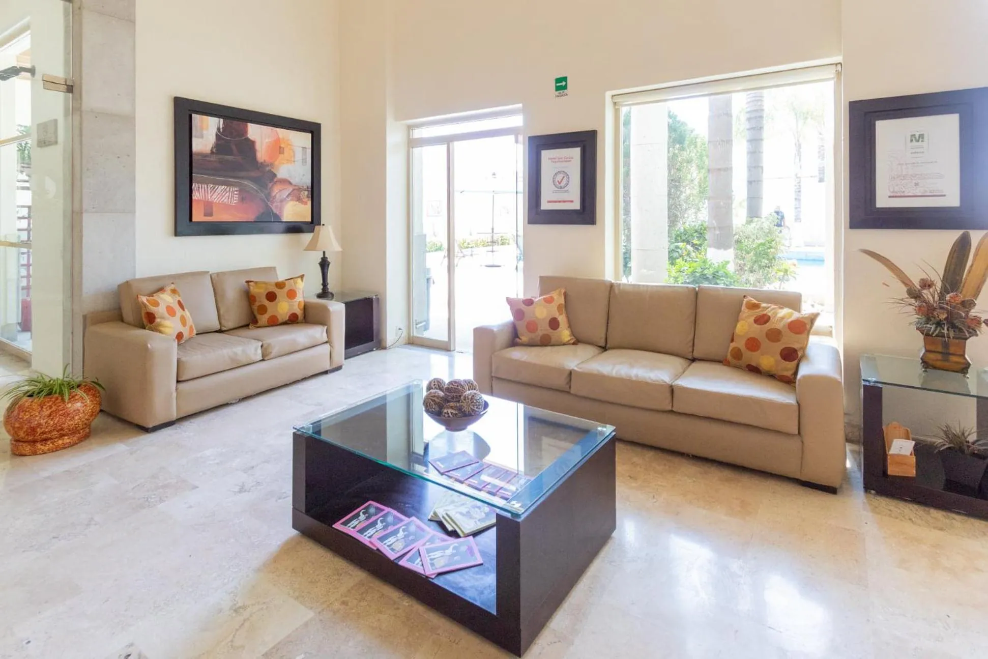 Lobby or reception in Hotel San Carlos Tequisquiapan