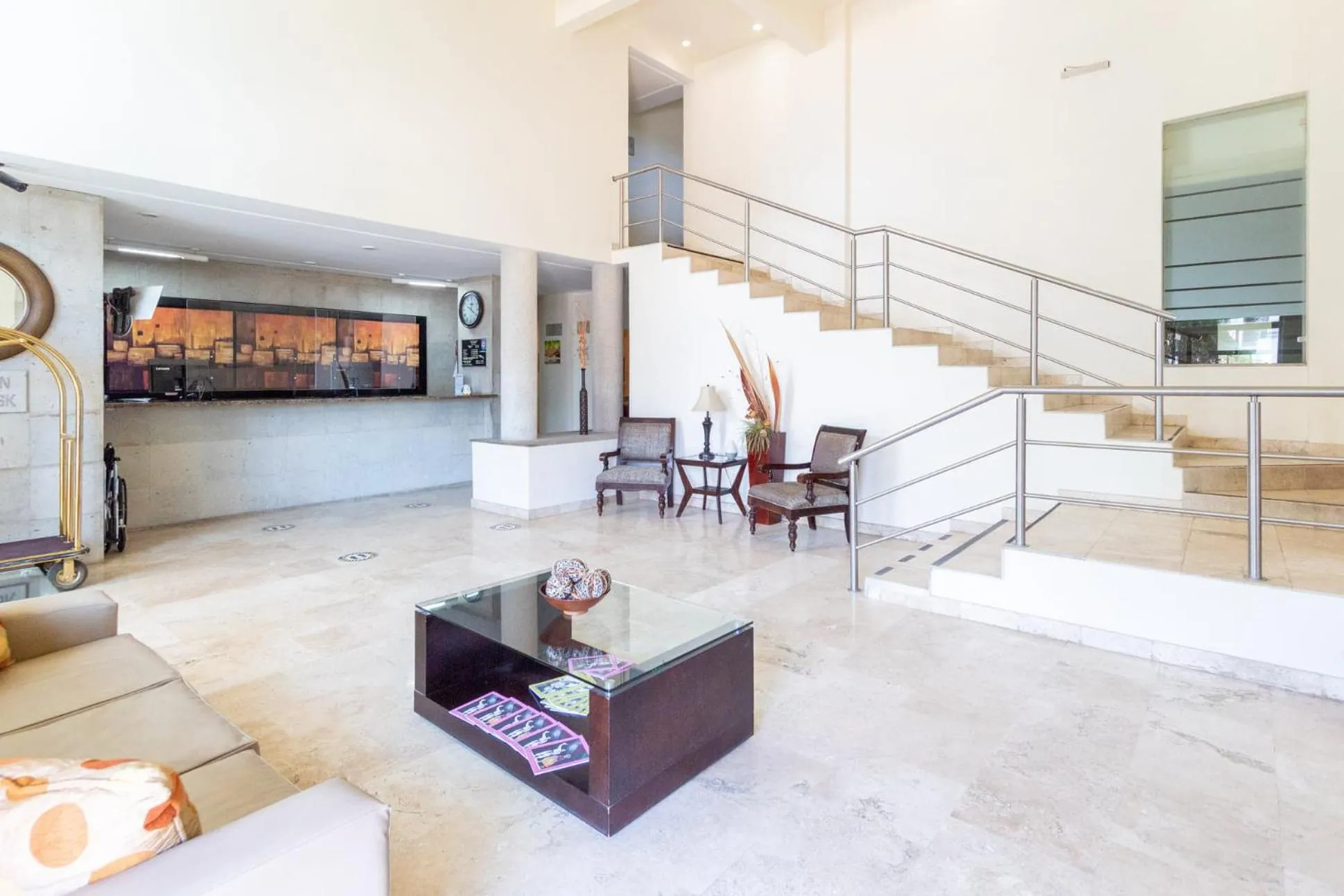 Lobby or reception in Hotel San Carlos Tequisquiapan