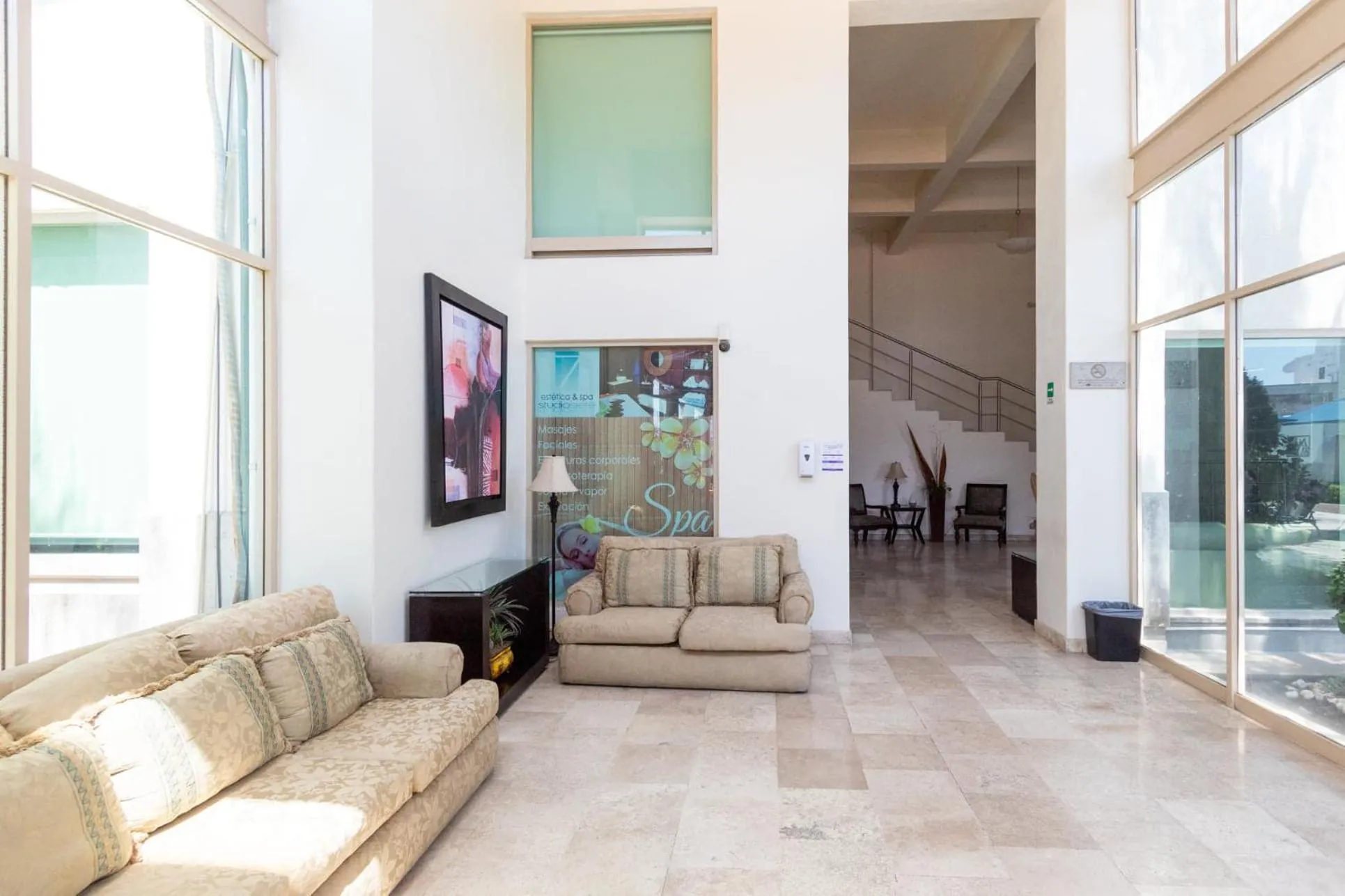 Pool view in Hotel San Carlos Tequisquiapan