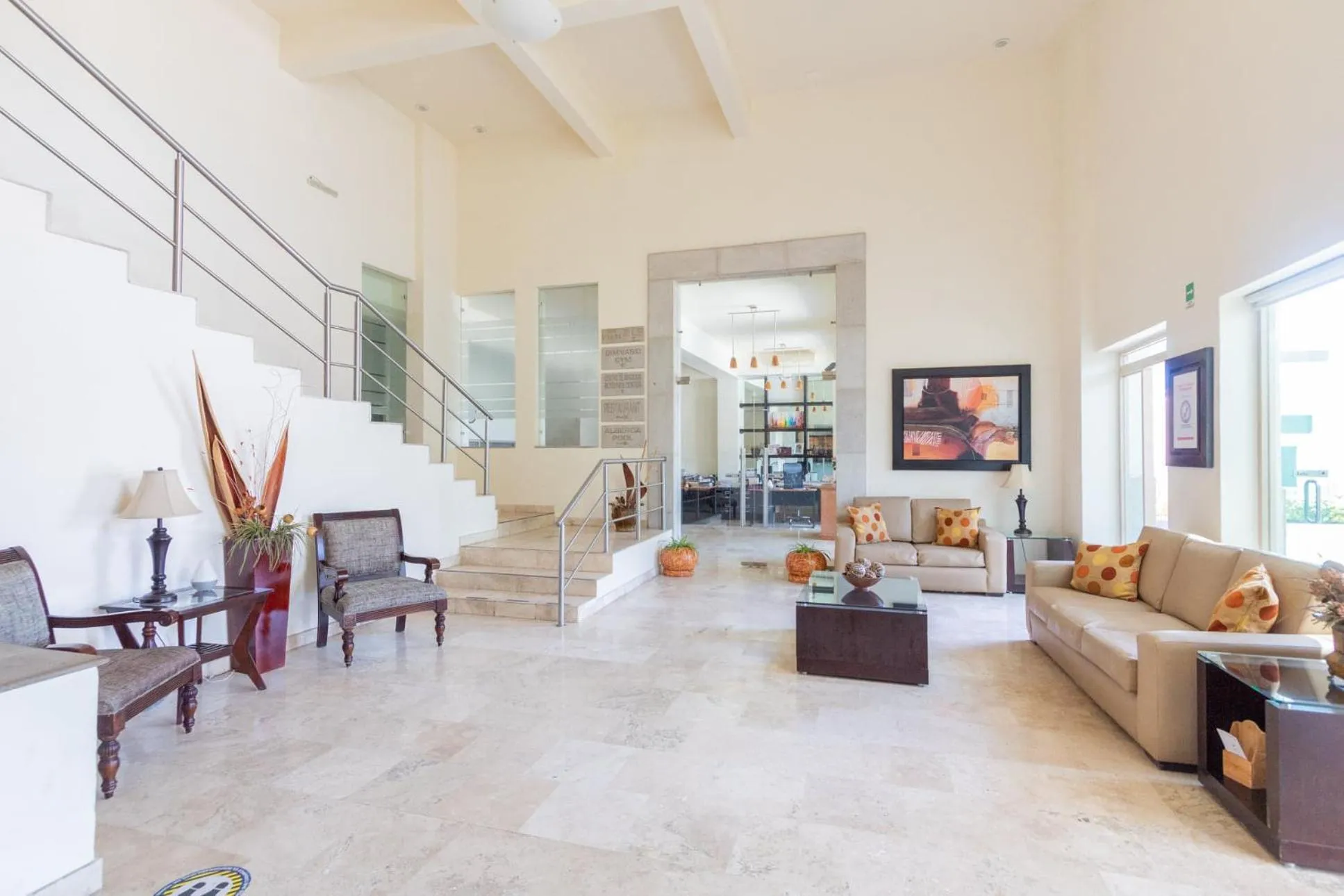 Lobby or reception in Hotel San Carlos Tequisquiapan