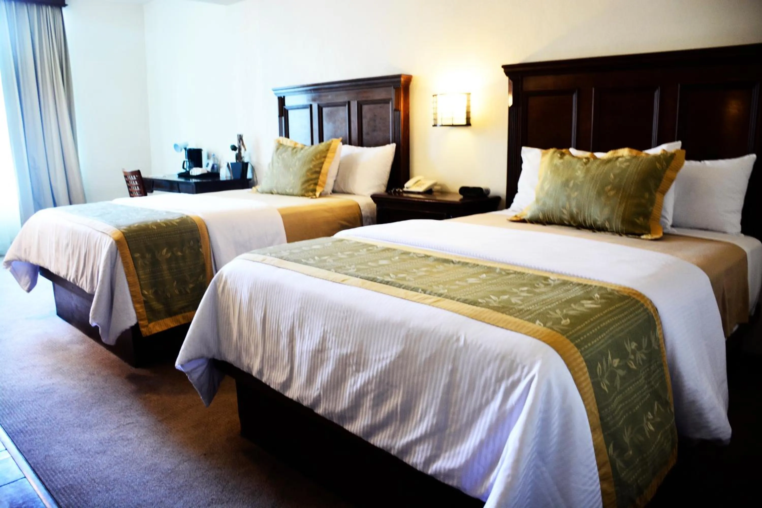 Bed in Hotel San Carlos Tequisquiapan