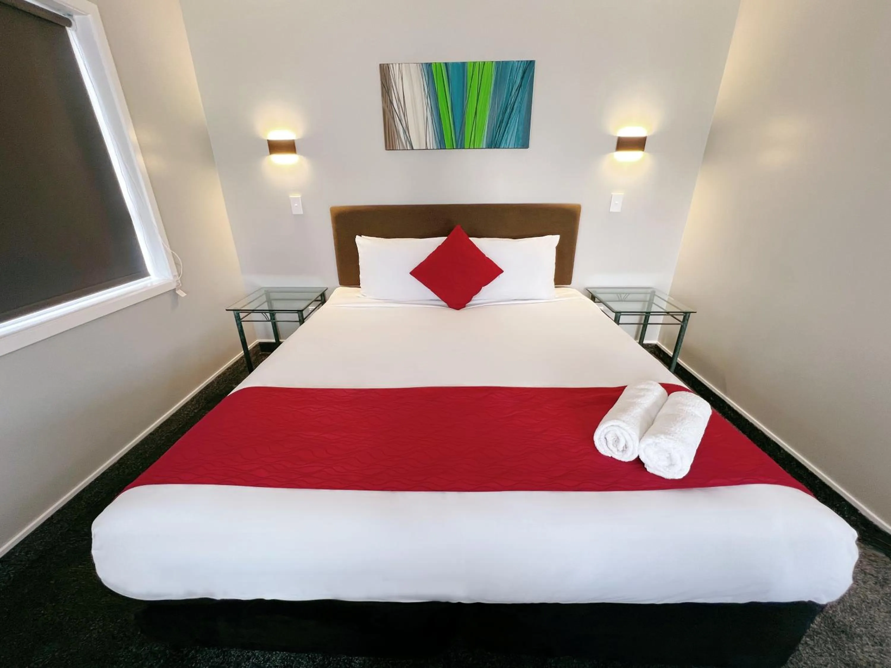 Bed in Barclay Motel