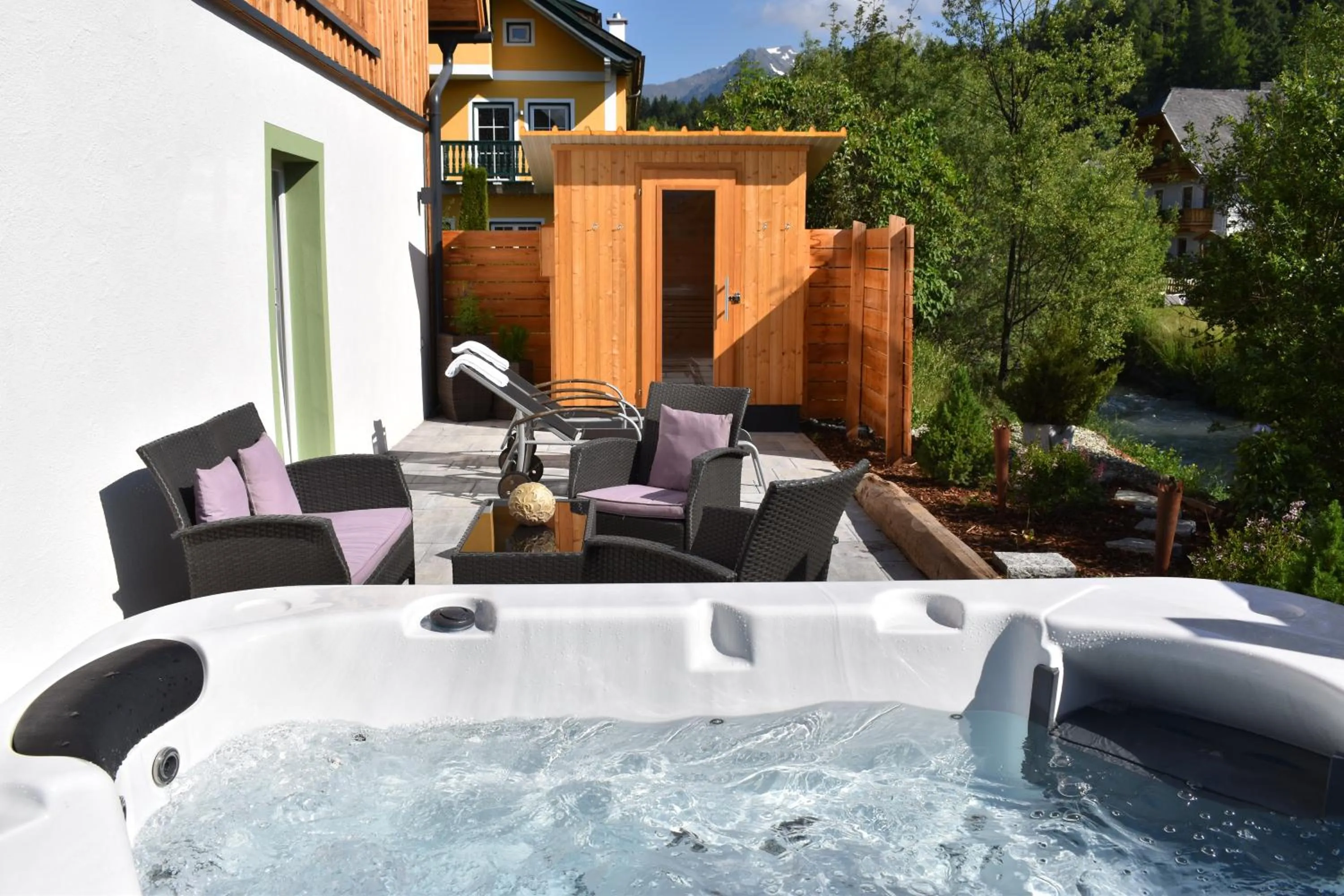 Sauna in Landschützer's Country Suites