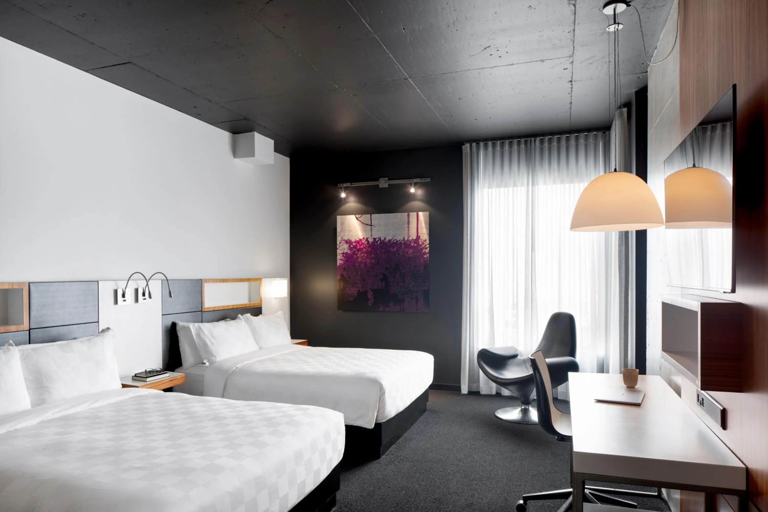 Bed in Alt Hotel Toronto Airport