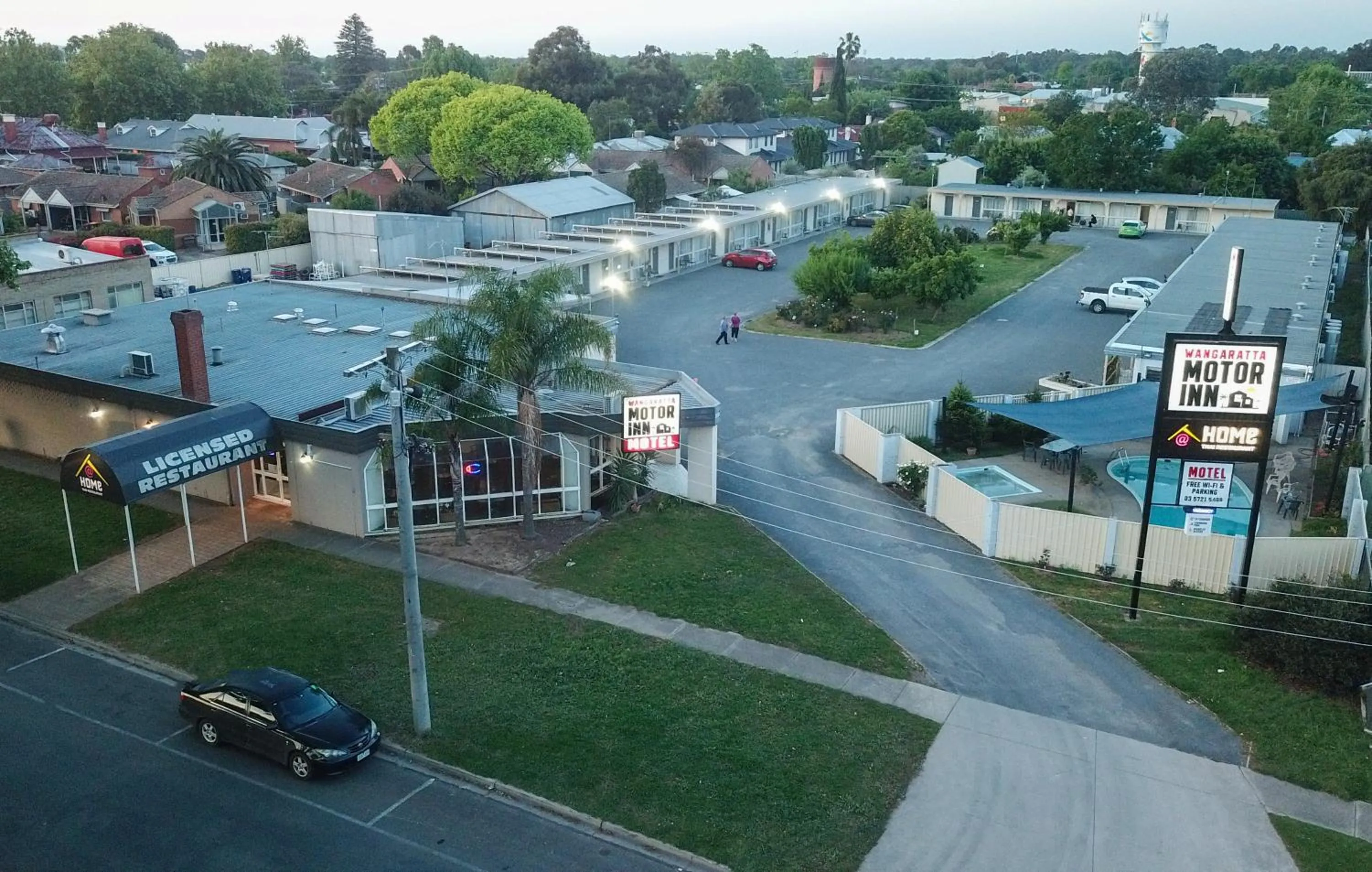 Bird's eye view in Wangaratta Motor Inn