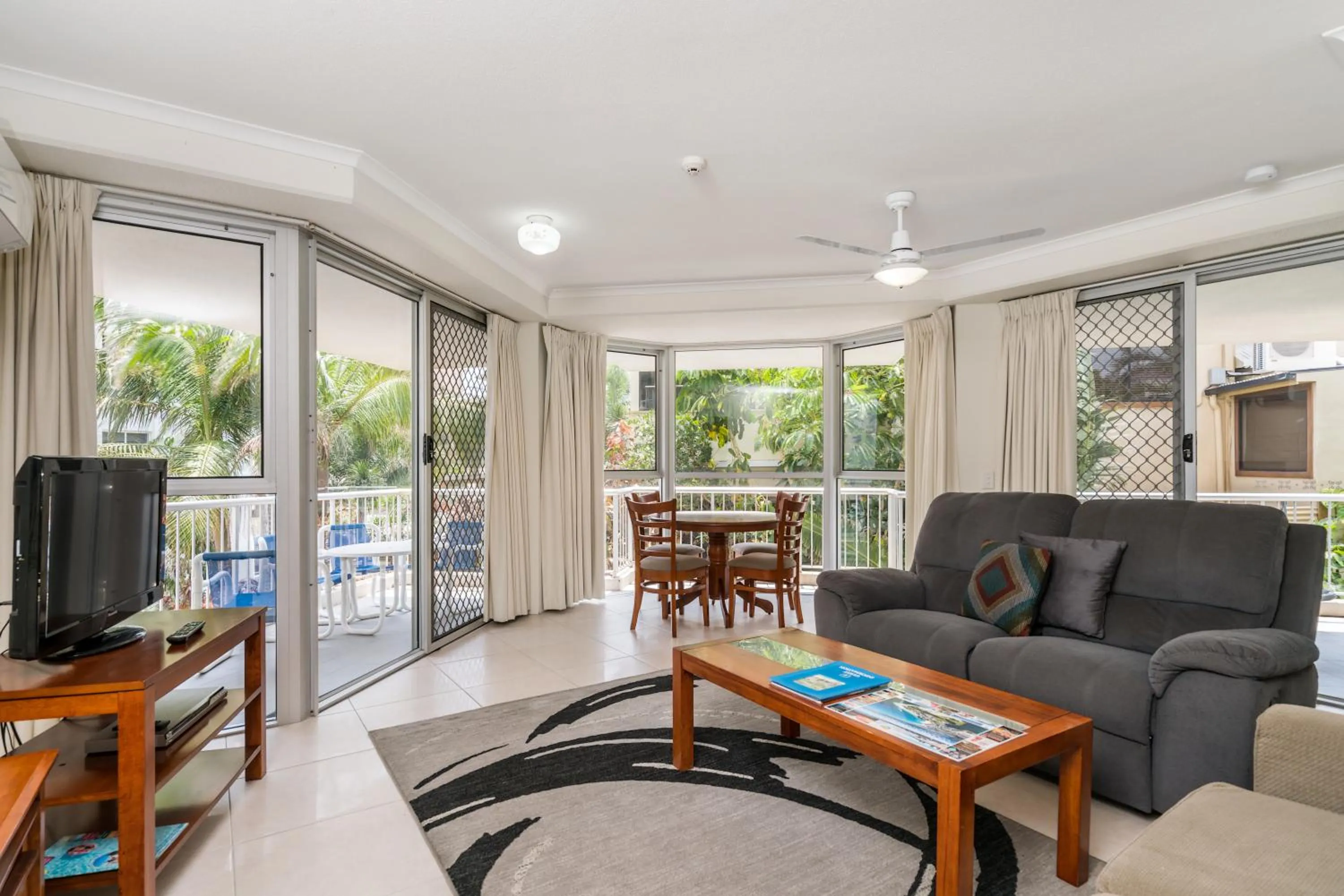 Patio in Rainbow Bay Resort Holiday Apartments