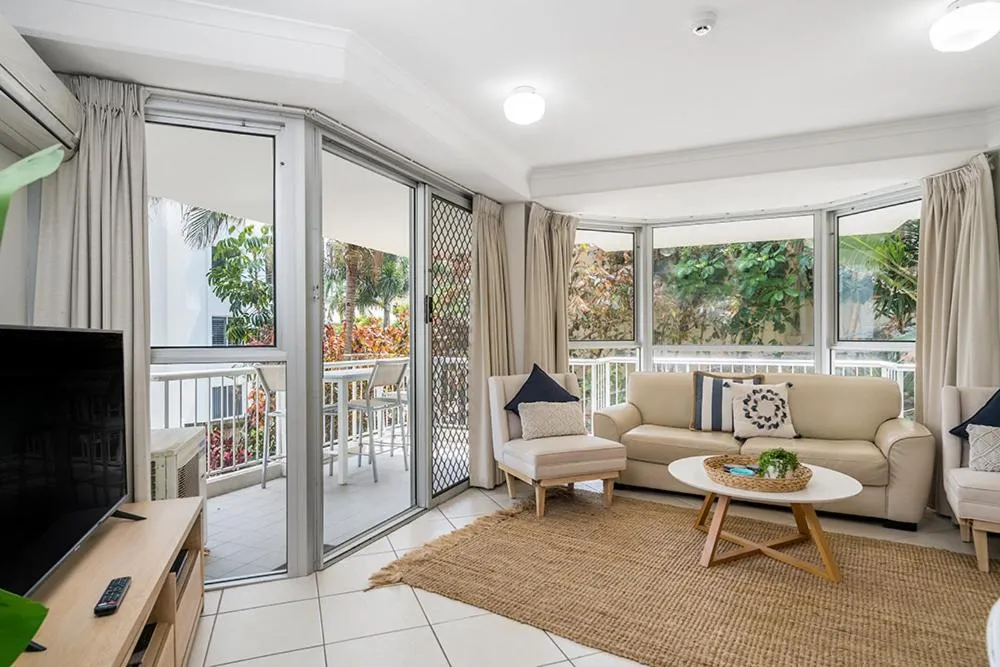Living room in Rainbow Bay Resort Holiday Apartments