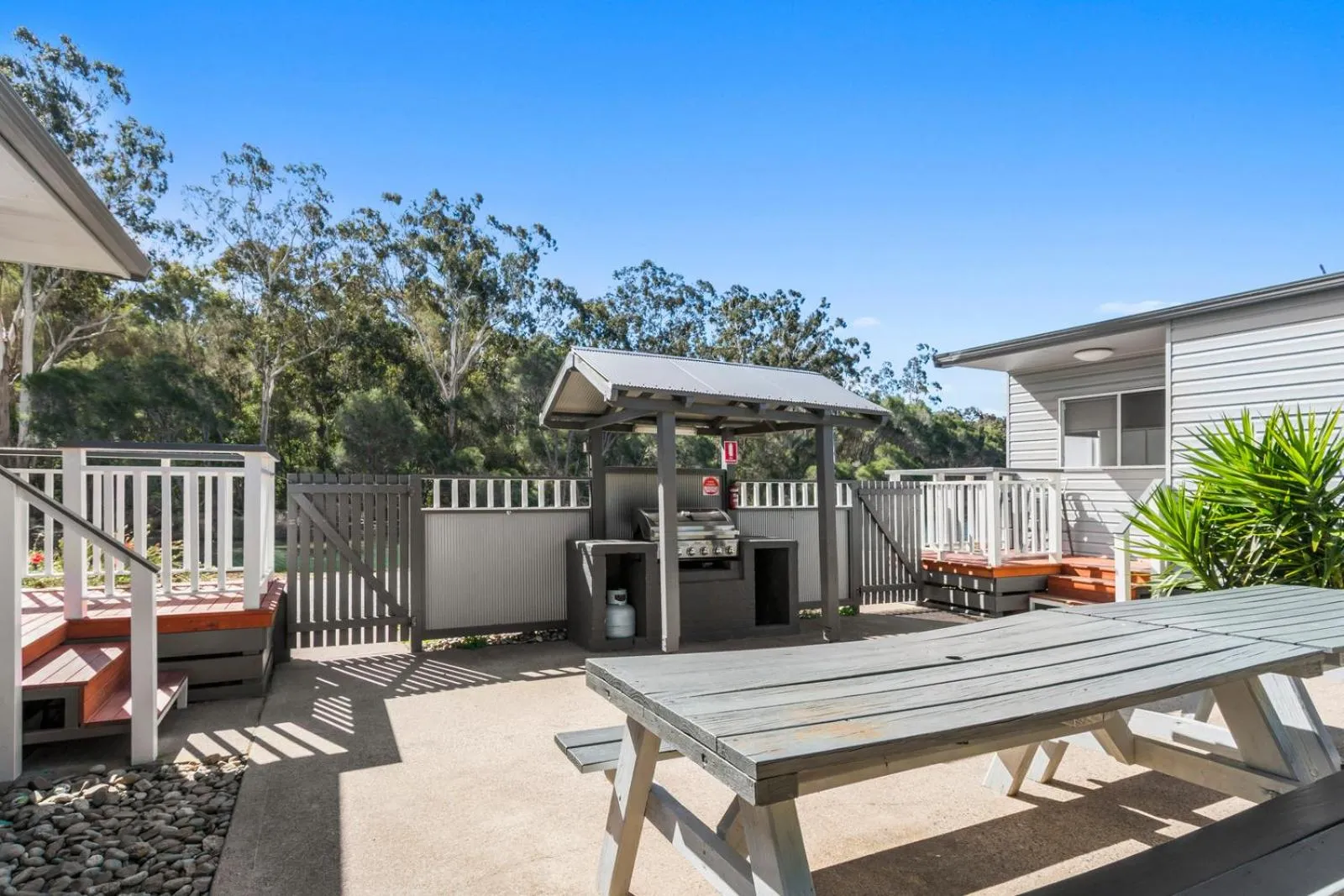 BBQ facilities in Ingenia Holidays Eden Beachfront