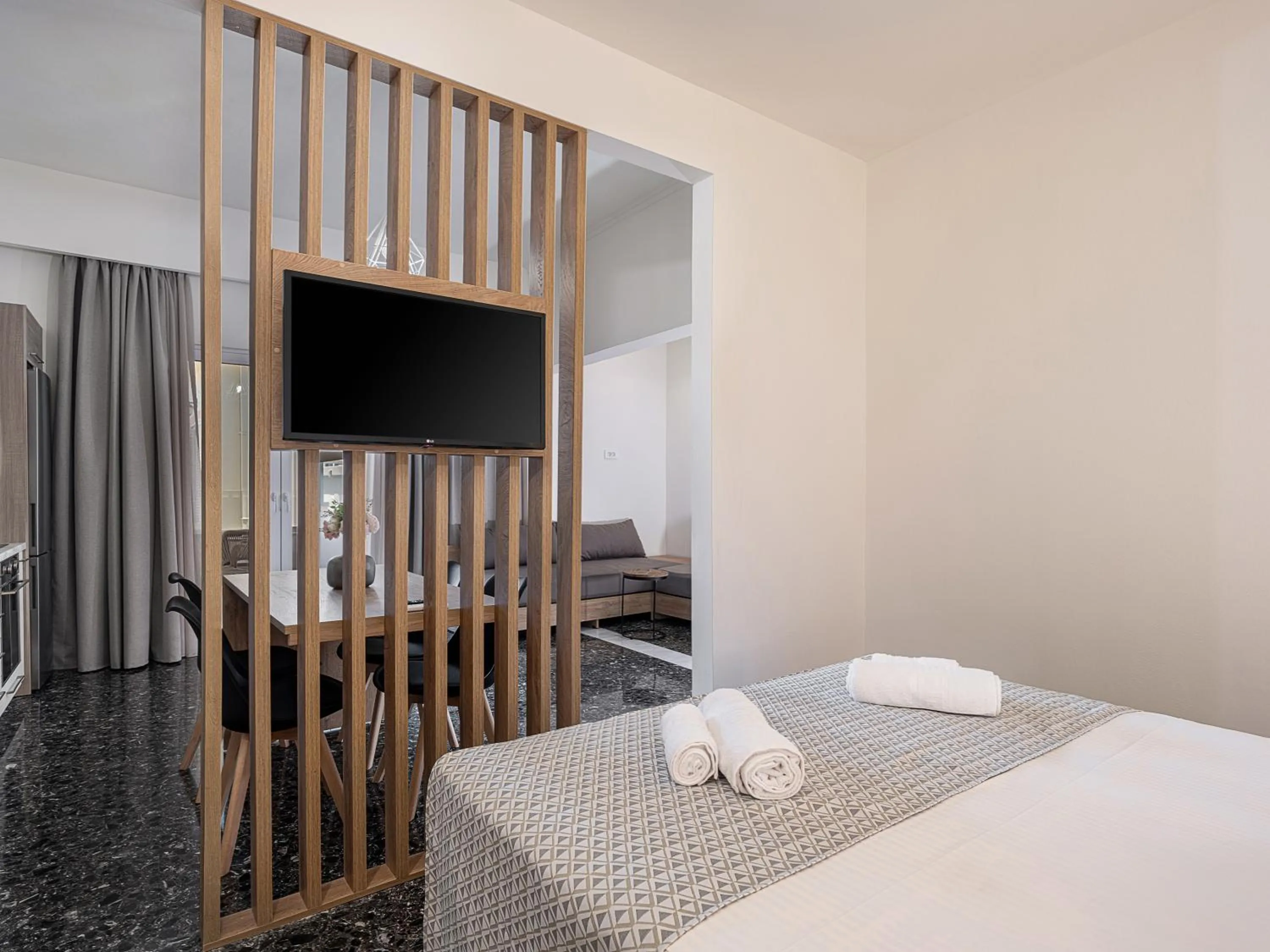 Bed in Casa D'Irene Deluxe Hotel