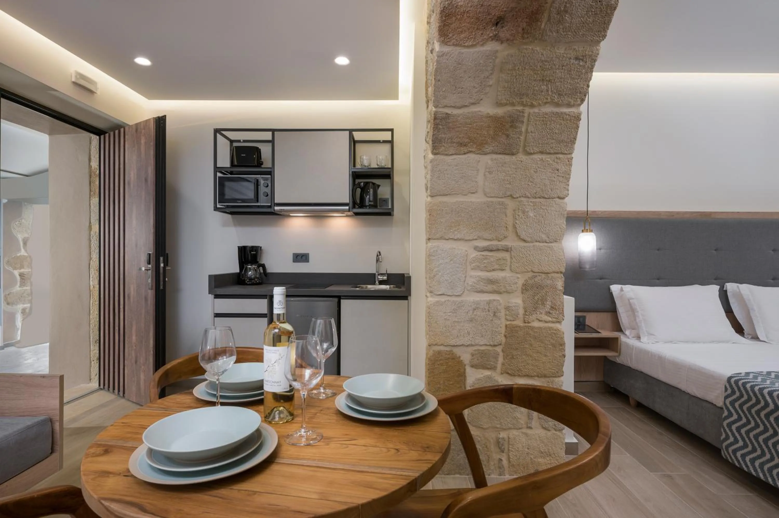 Kitchen or kitchenette in Casa D'Irene Deluxe Hotel