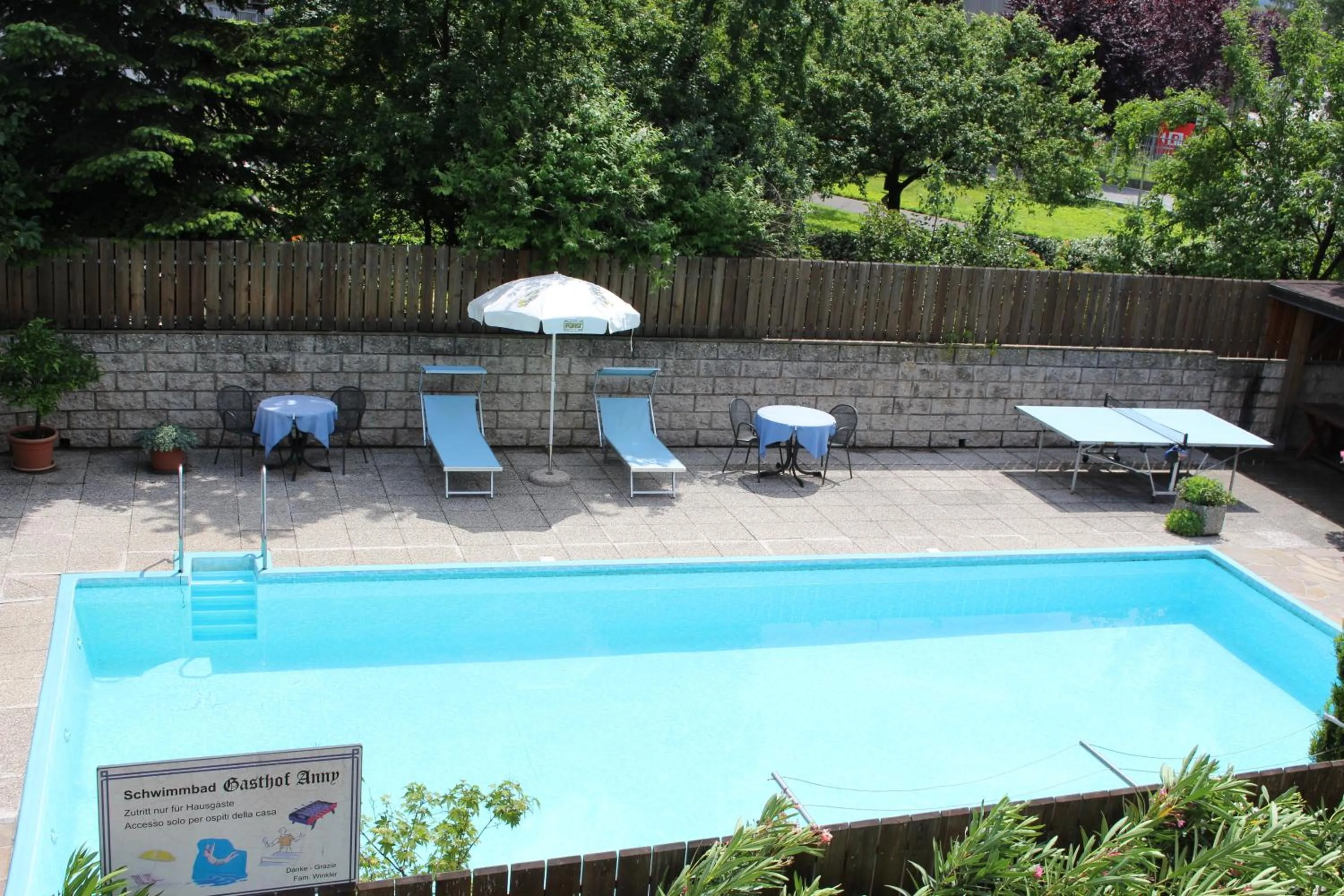 Swimming pool in Gasthof Anny