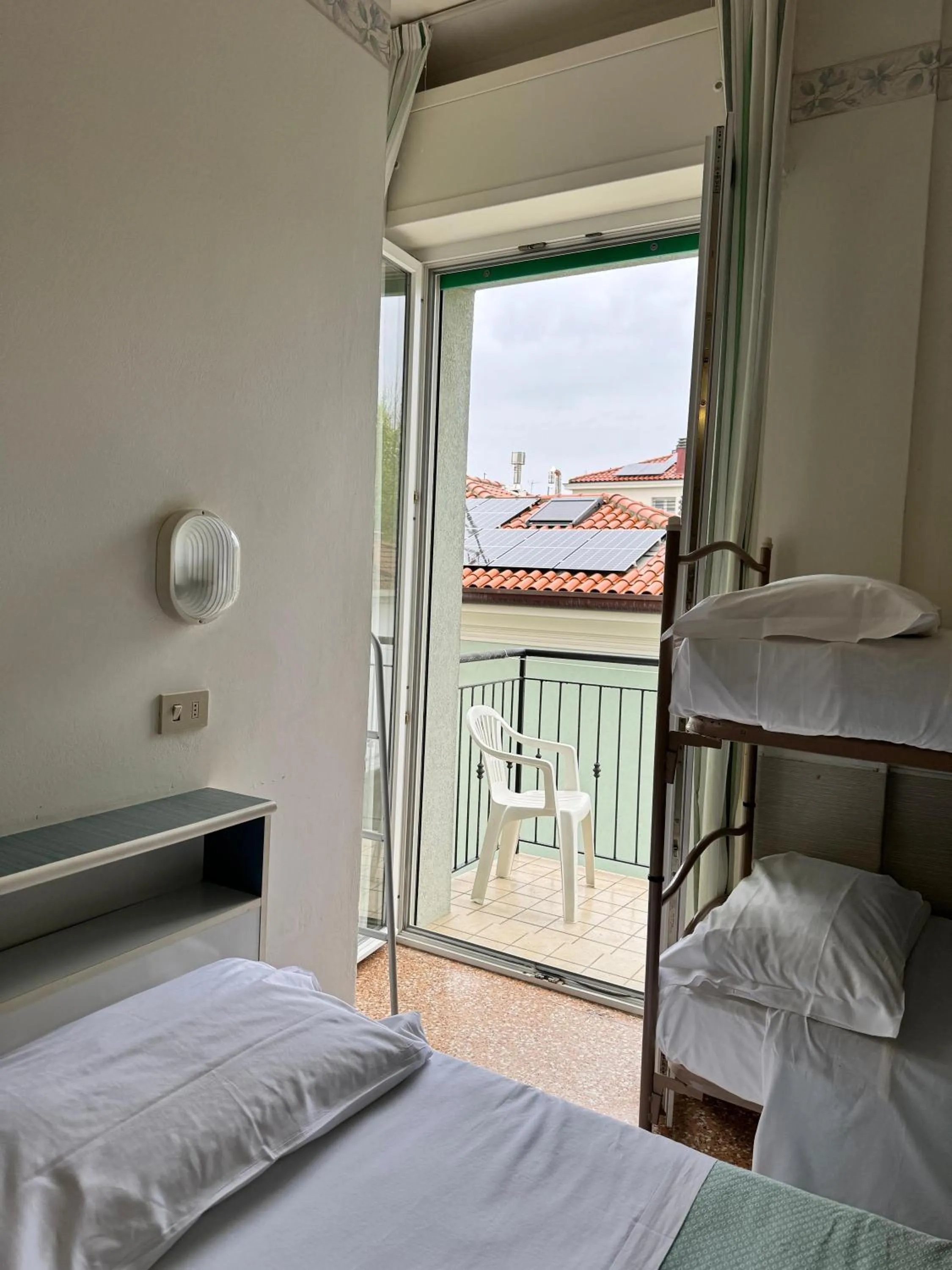 Balcony/Terrace, Bed in Hotel Urania Nuova Gestione