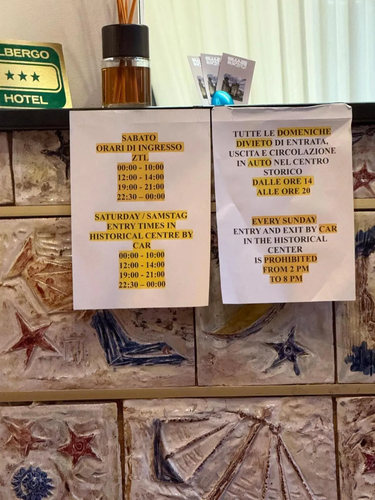 Parking in Hotel Luna