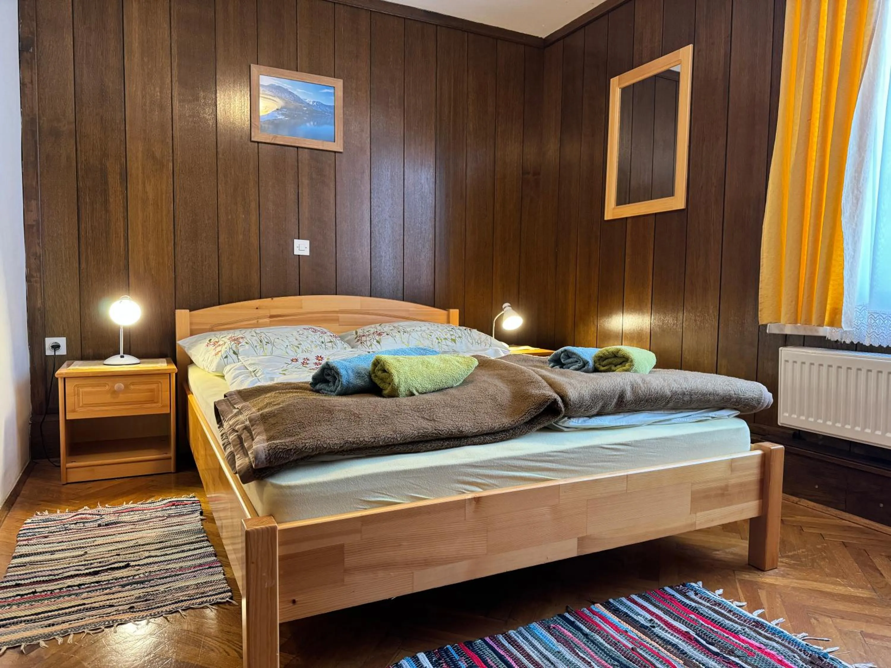 Bed in Pension Cerkovnik