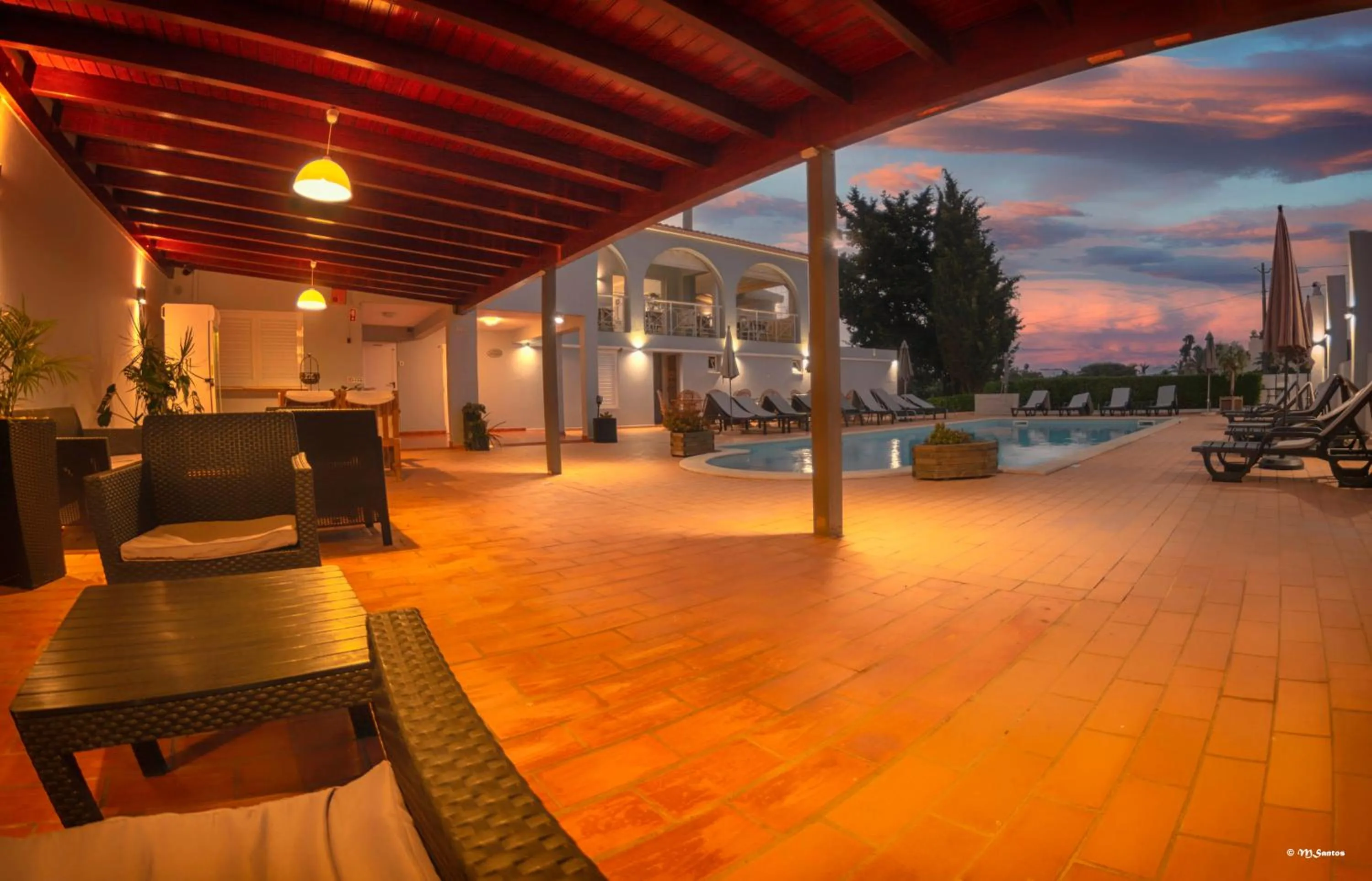 Pool view in Villa Welwitshia