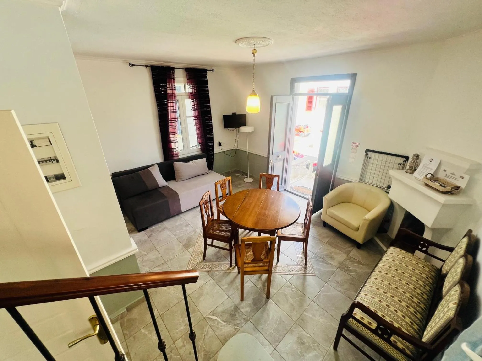 Living room in Villas Thassos