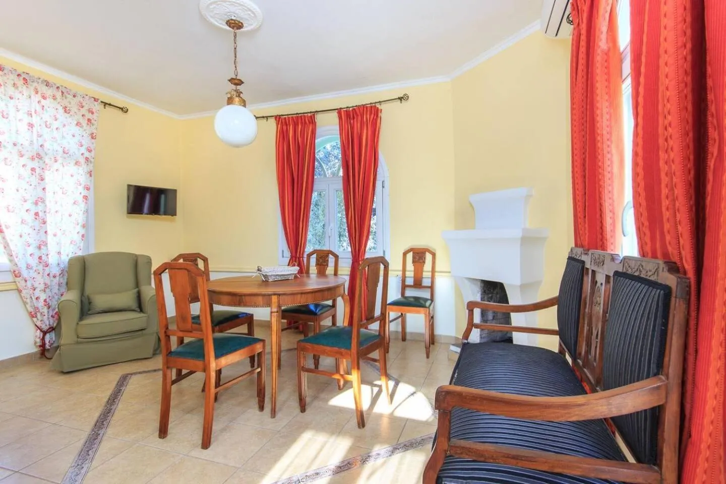 Living room in Villas Thassos
