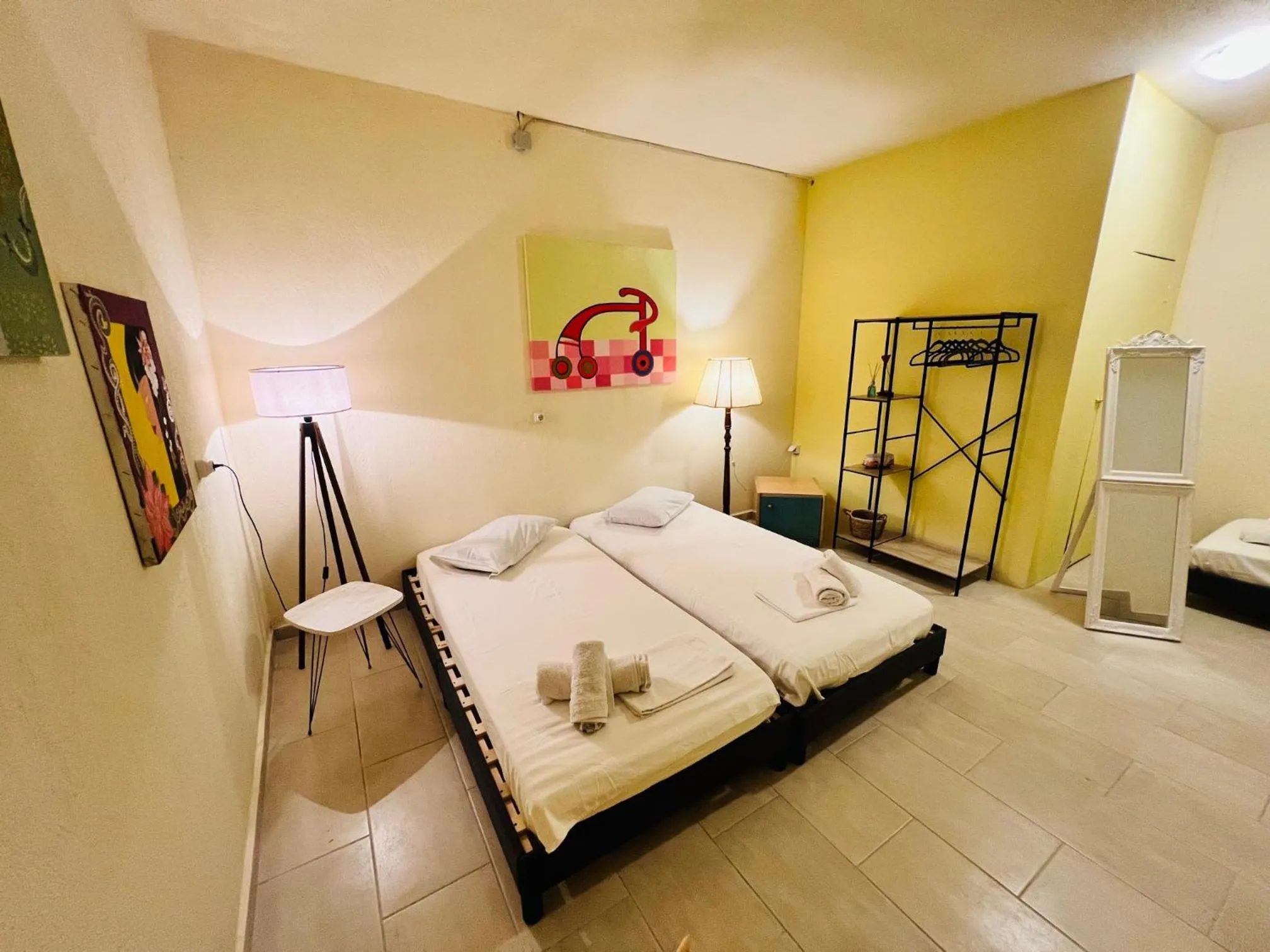Bed in Villas Thassos