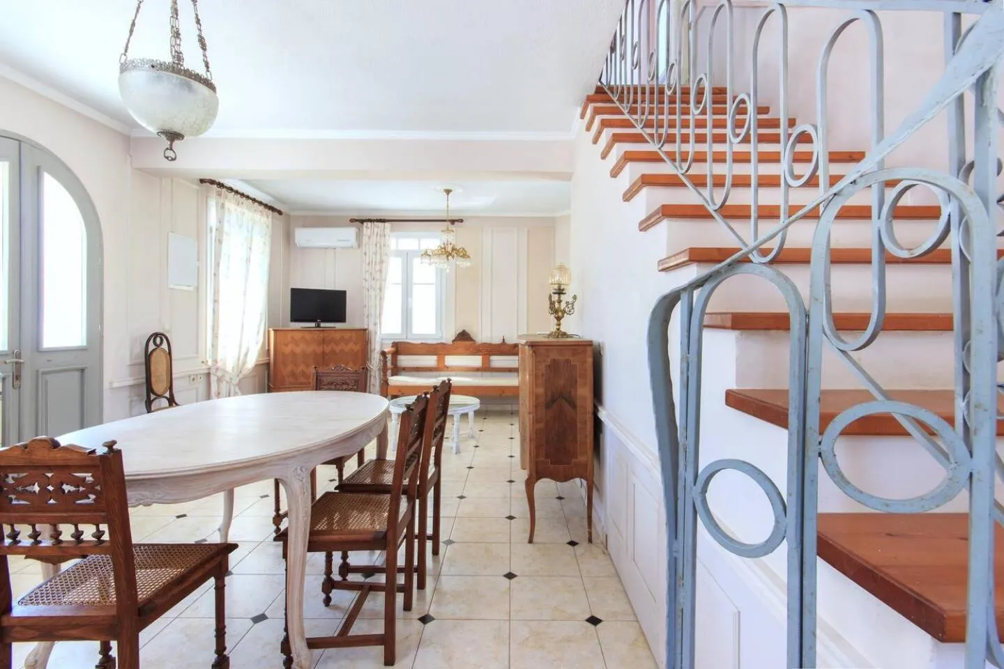 Living room in Villas Thassos
