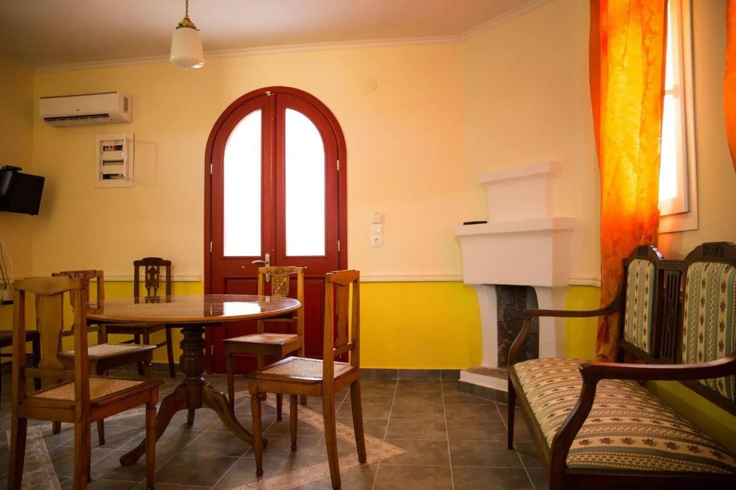 Living room in Villas Thassos