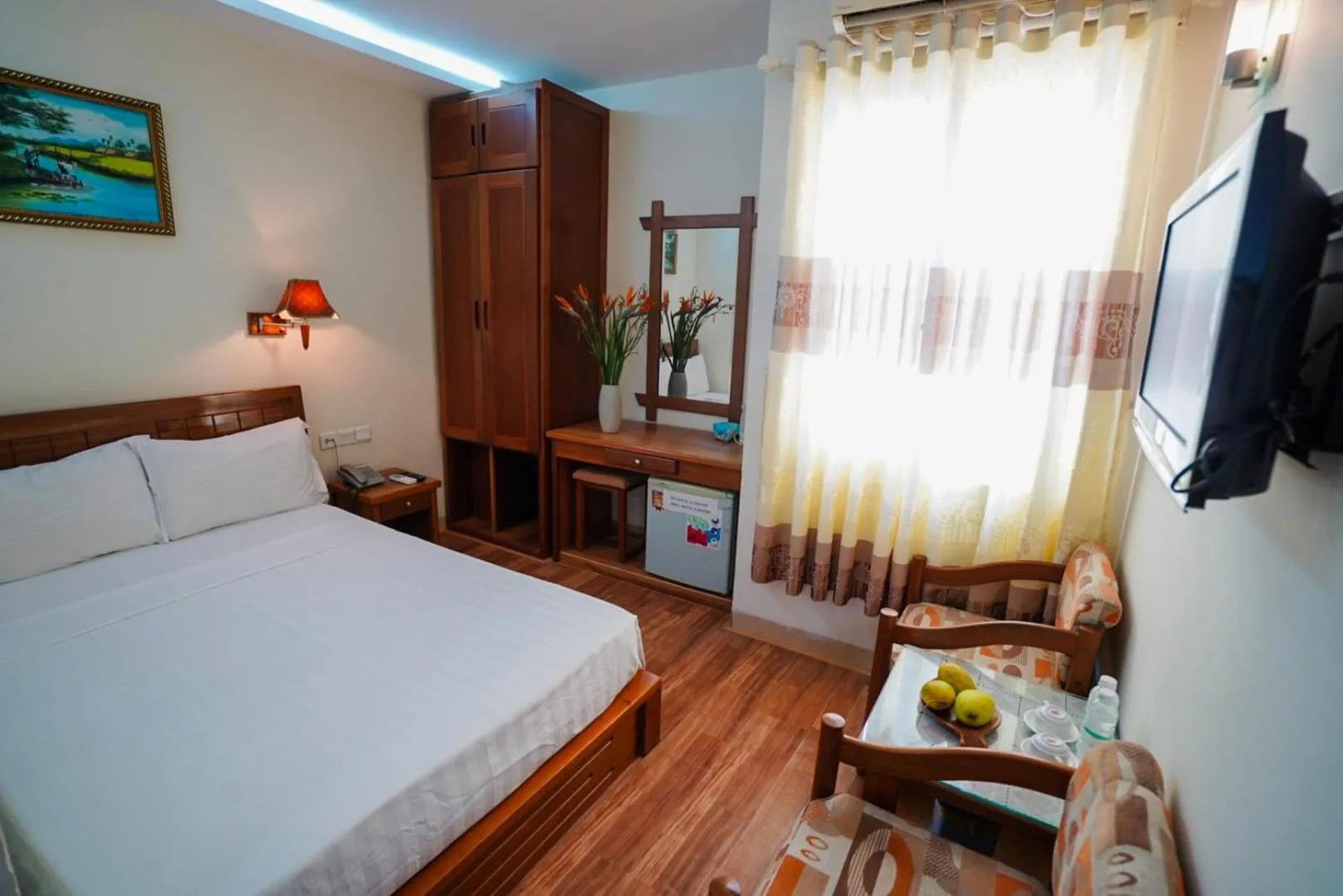 Bed in Golden Sea Hotel