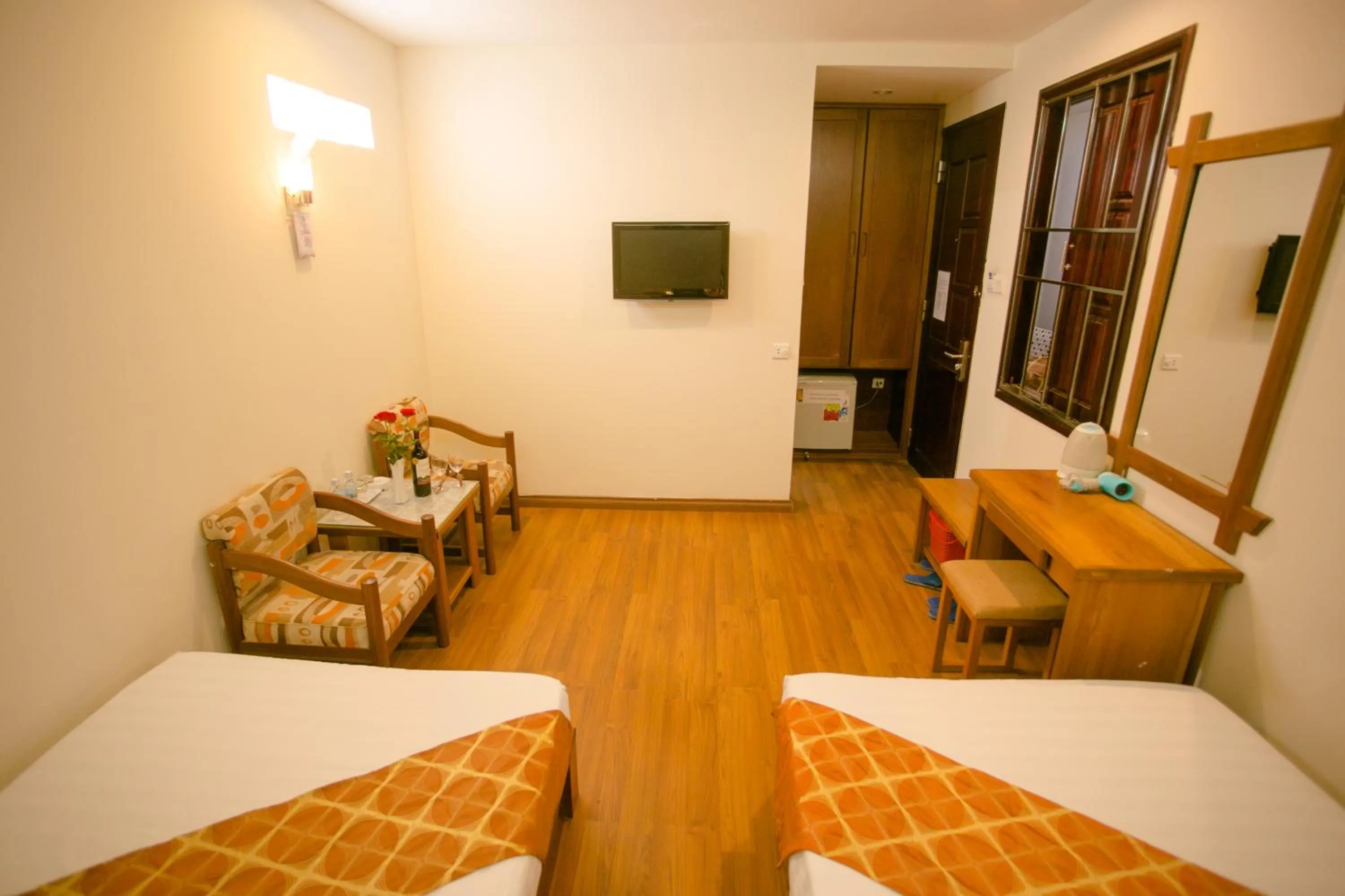 Bed in Golden Sea Hotel