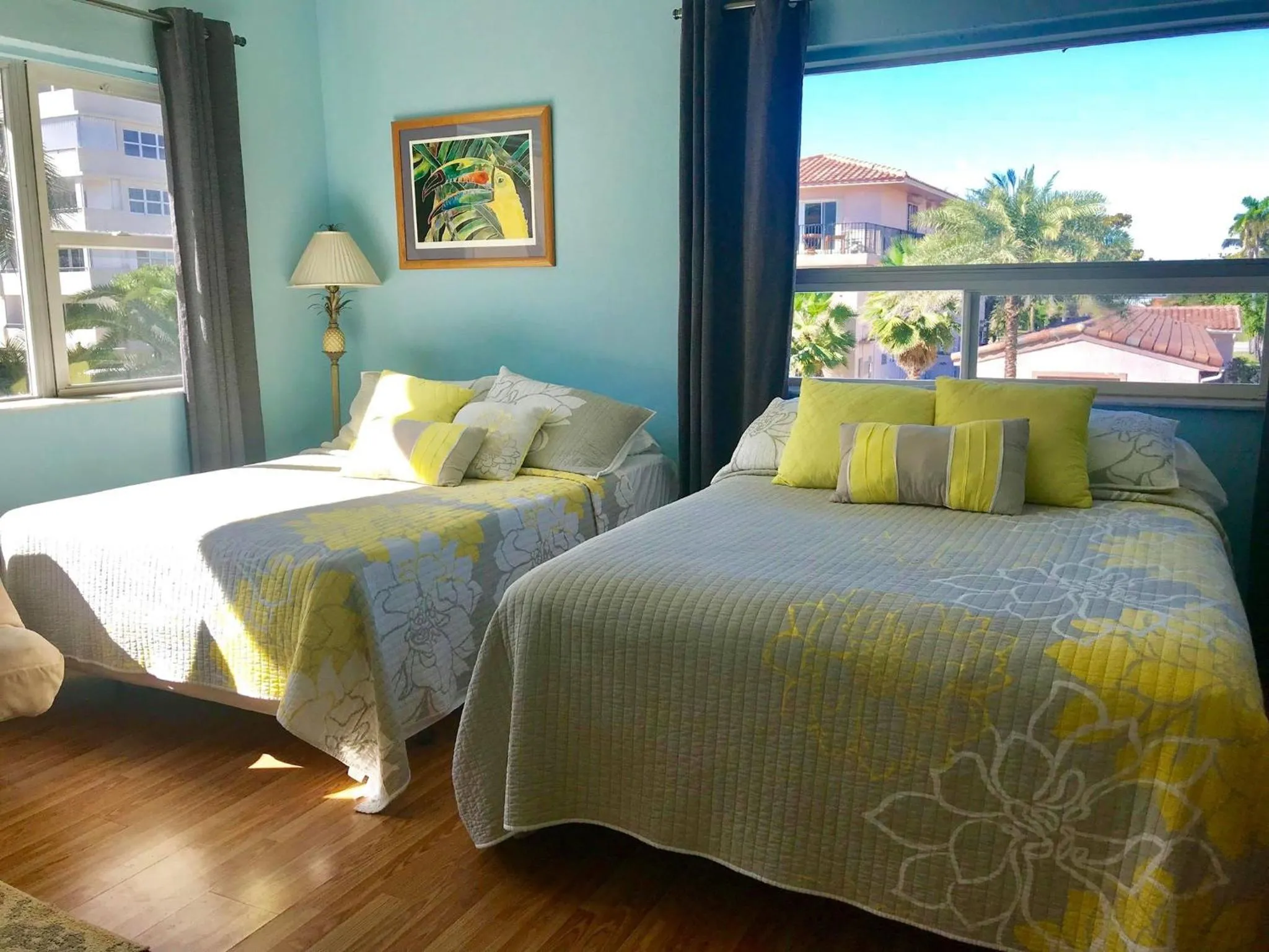 Bed in Ebb Tide Resort