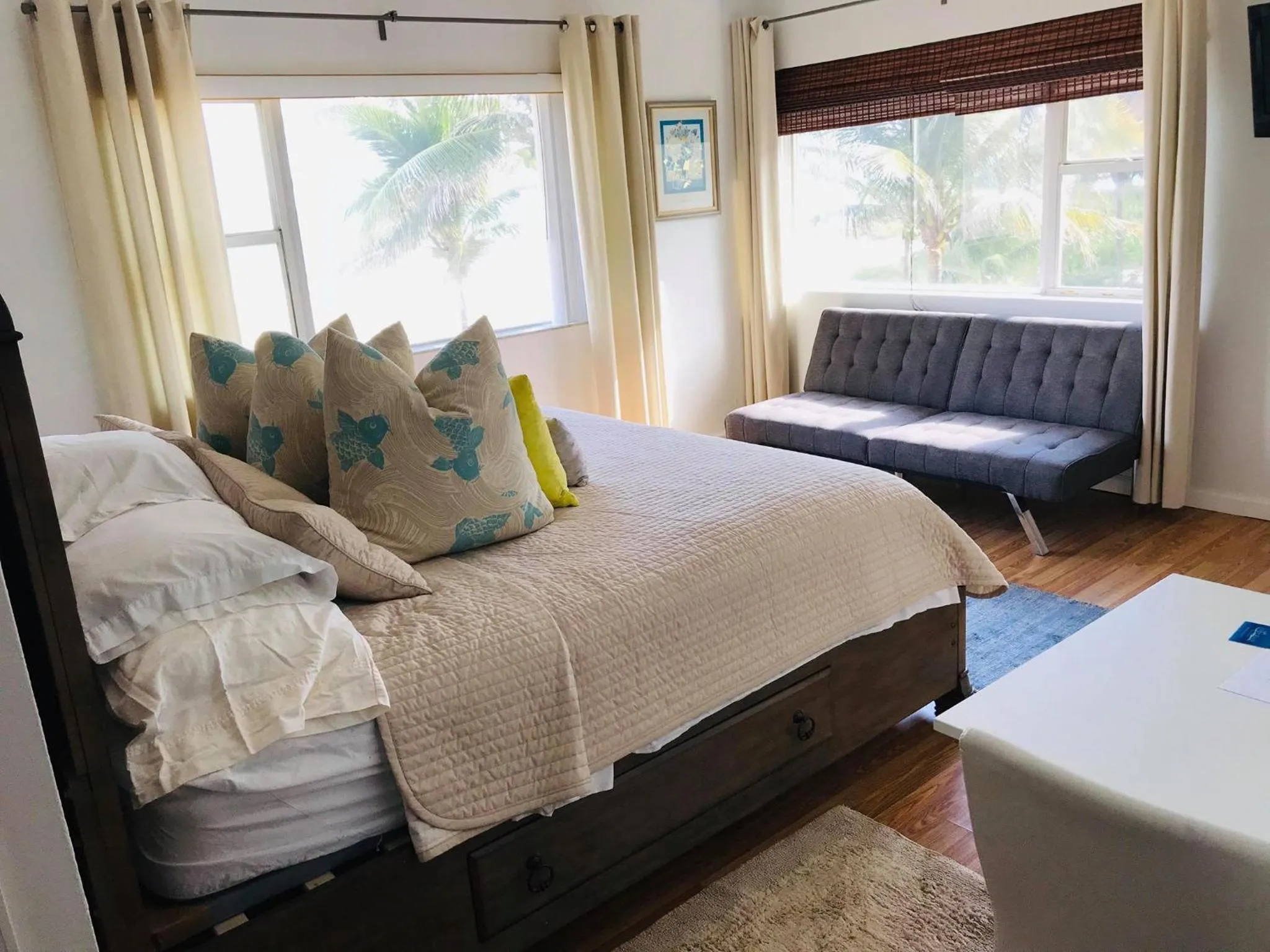 Bed in Ebb Tide Resort