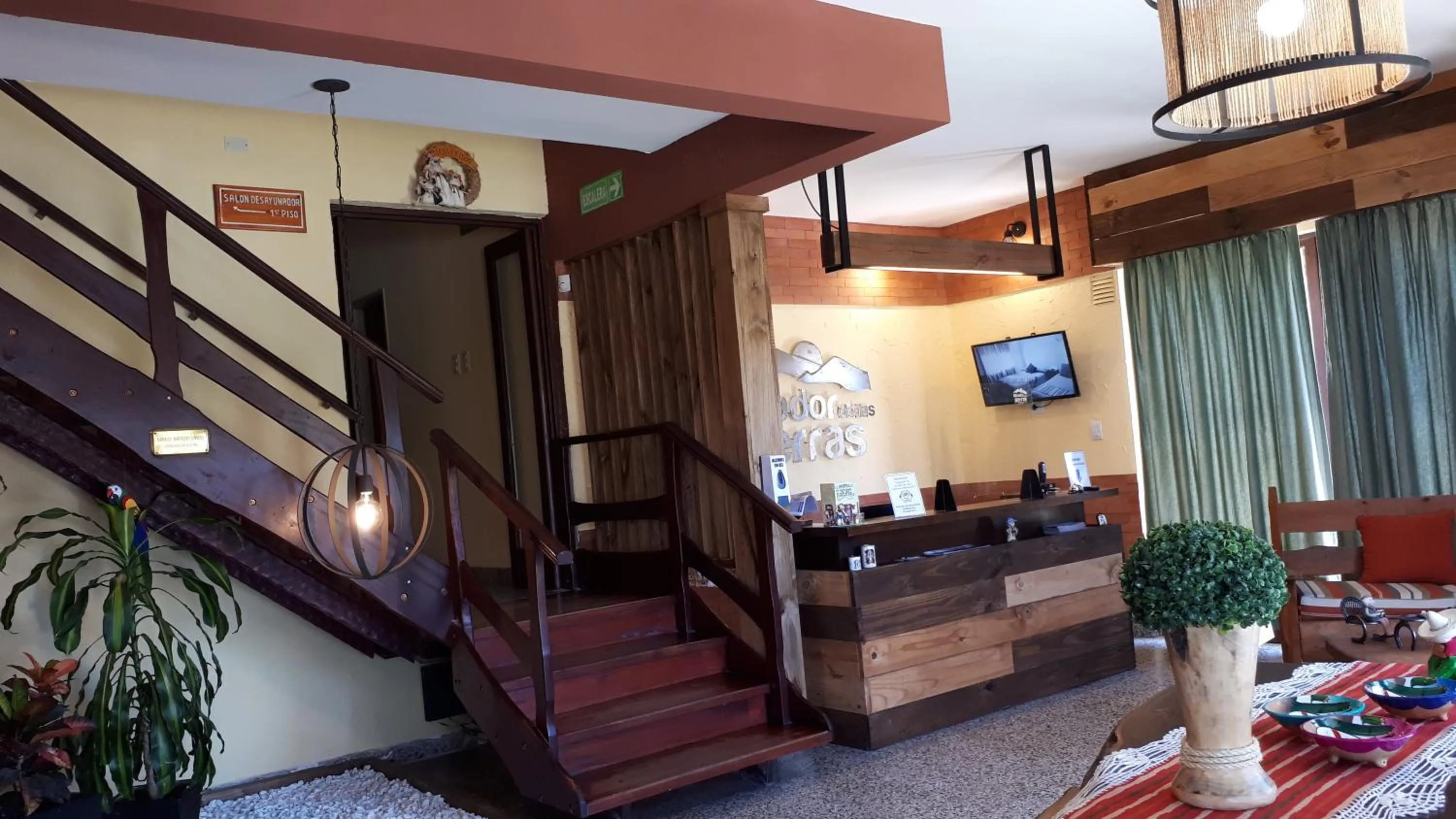 Lobby or reception in Hotel Mirador de las Sierras