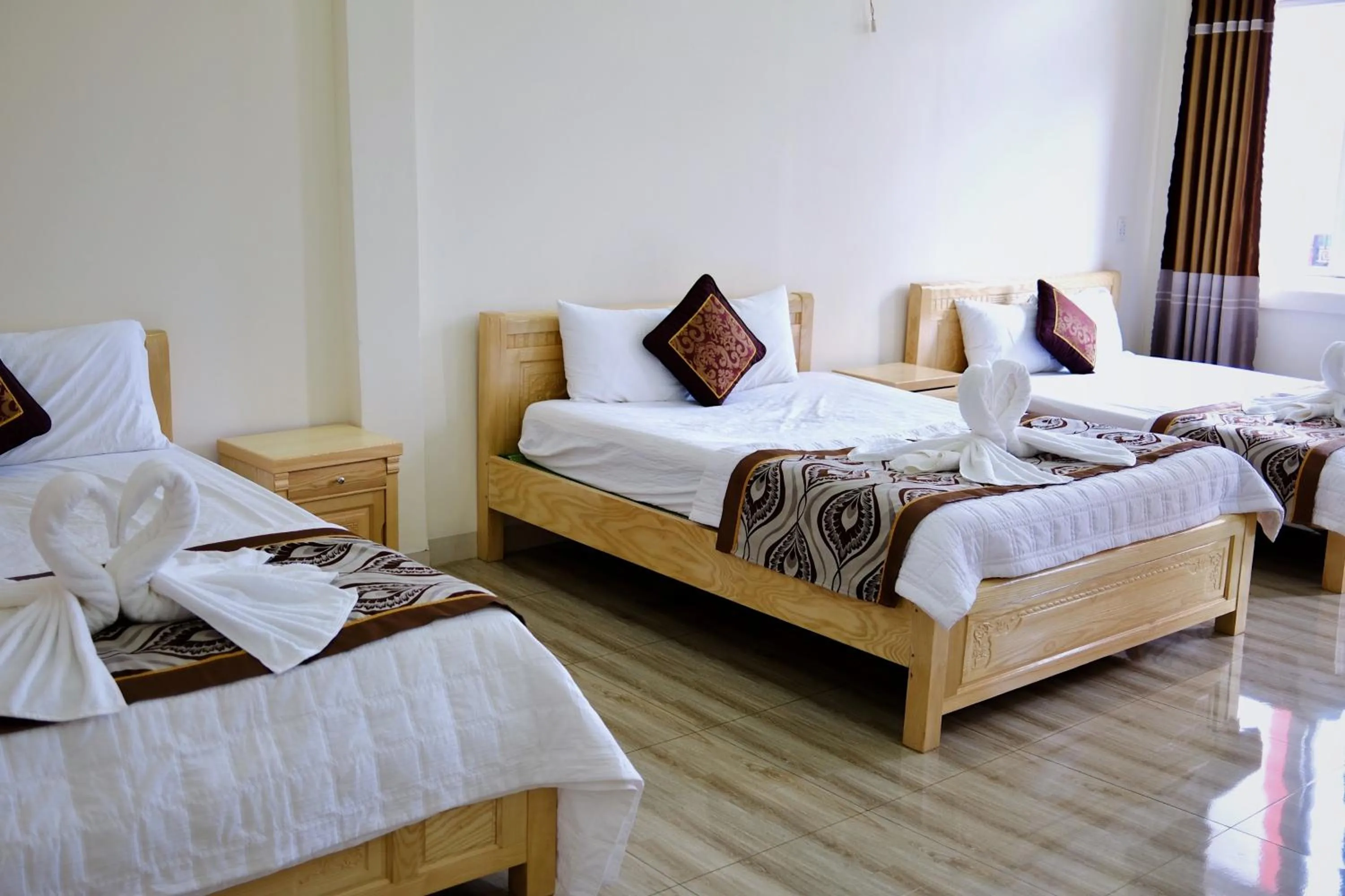 Bed in Kim Ngân Hotel Buôn Ma Thuột