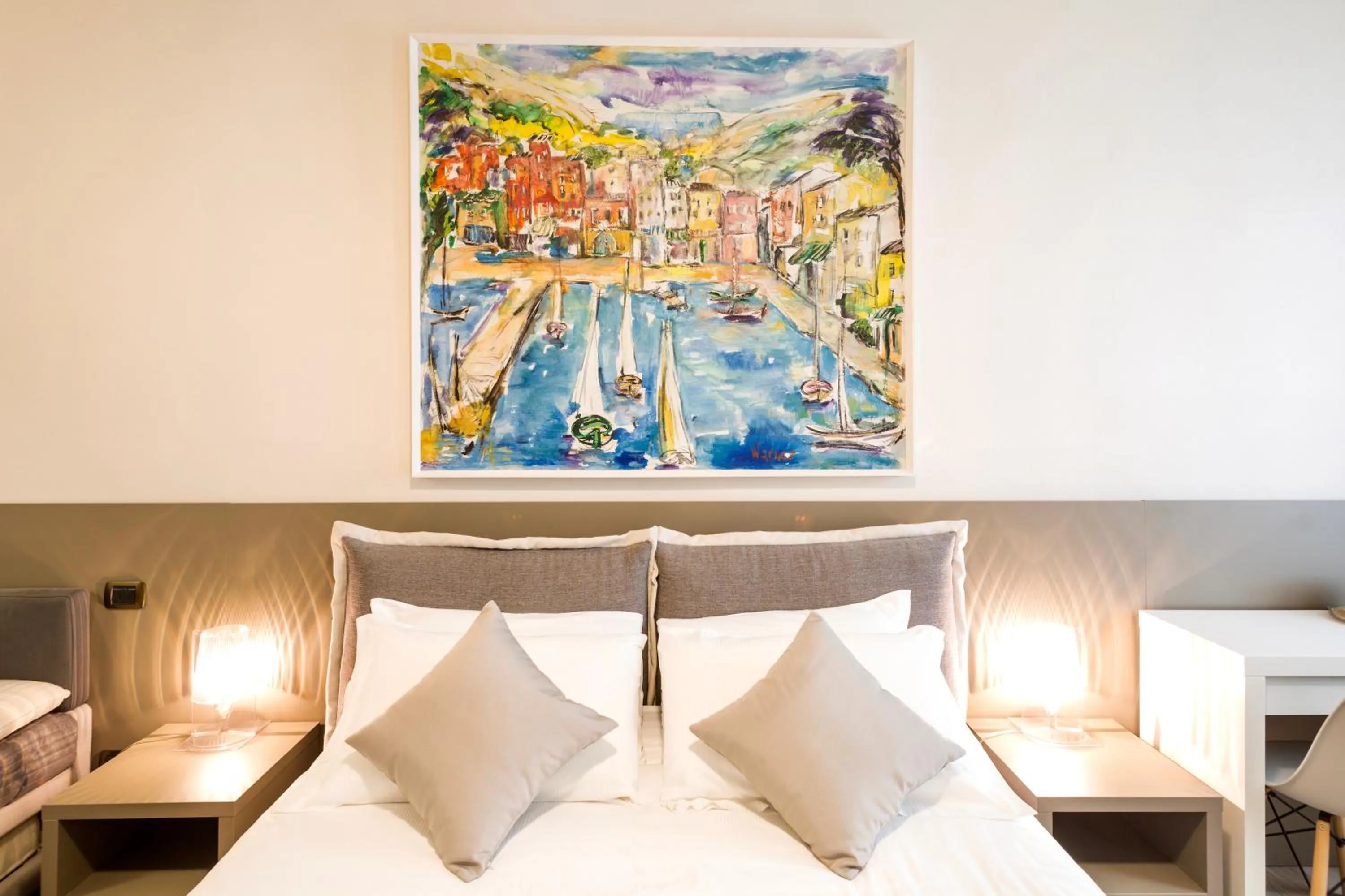 Decorative detail, Bed in Hotel Baia di Paré