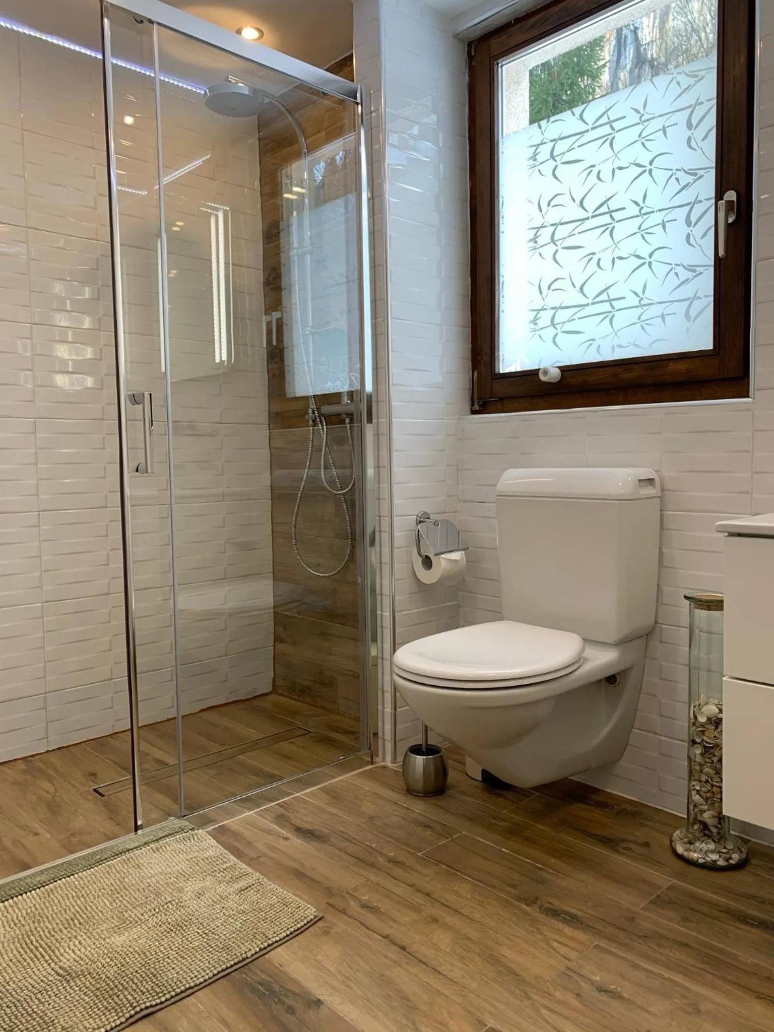 Shower in Breathtaking Waterfall Apartment