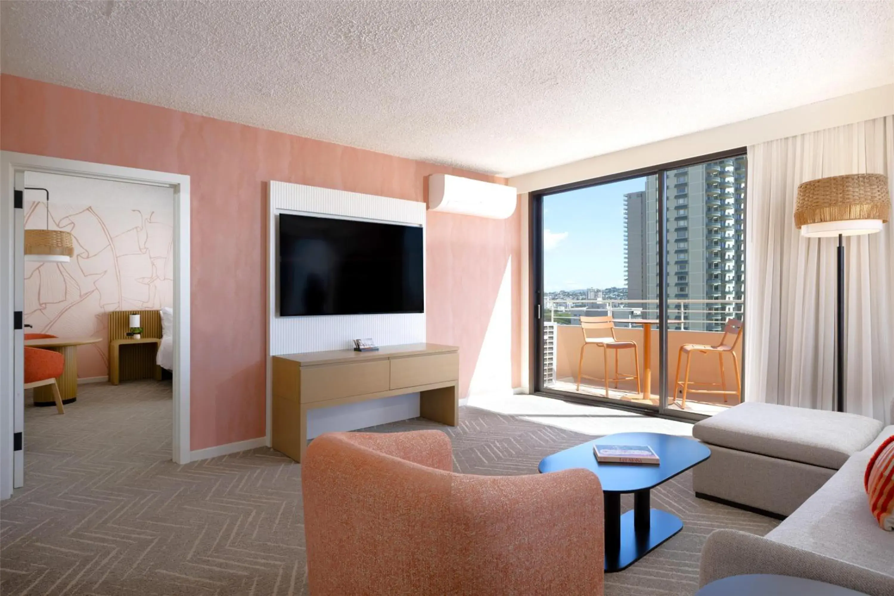 Living room in Romer Waikiki at The Ambassador Living room in Romer Waikiki at The Ambassador