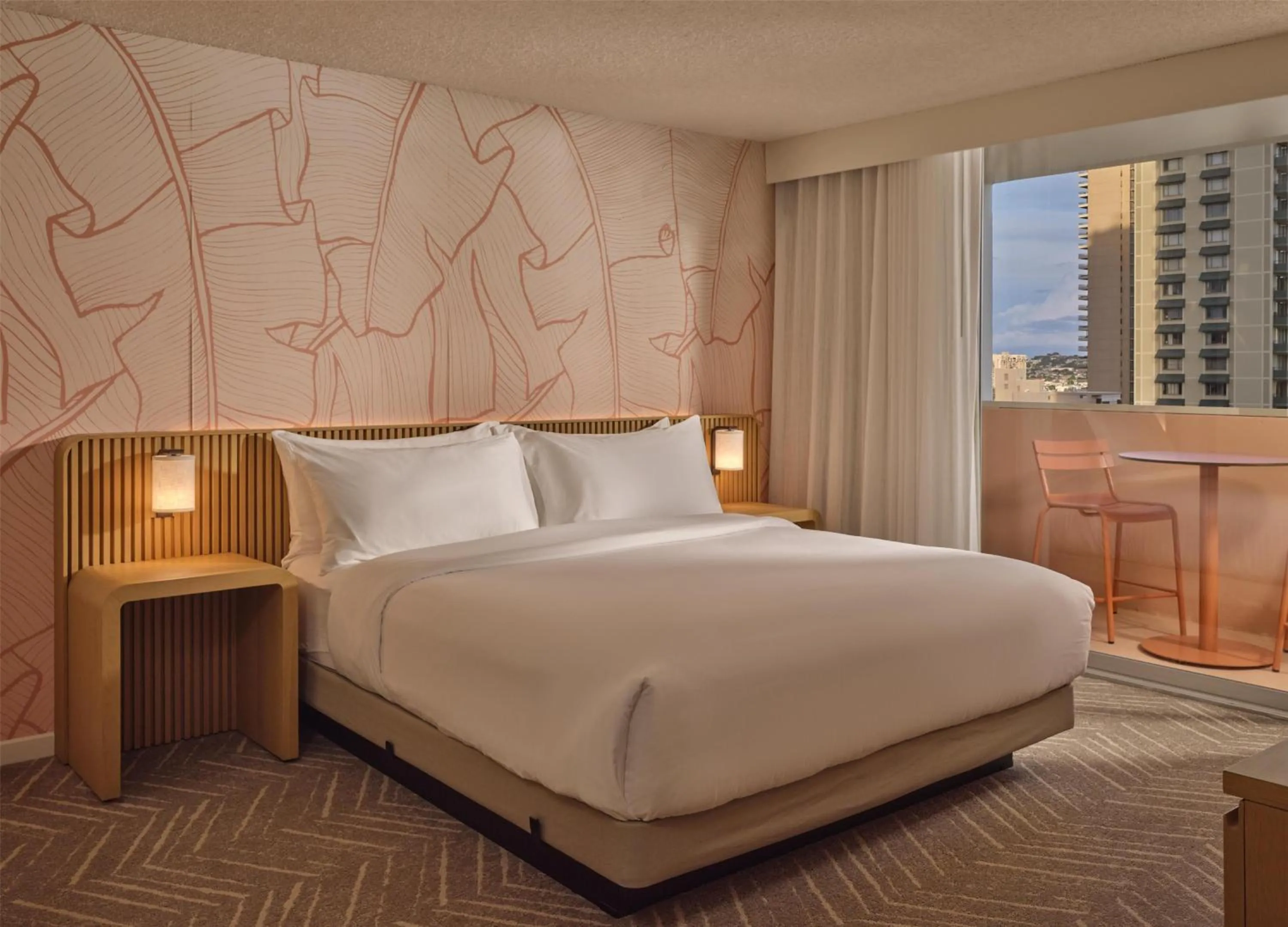 Bed in The Ambassador of Waikiki, Tapestry Collection by Hilton