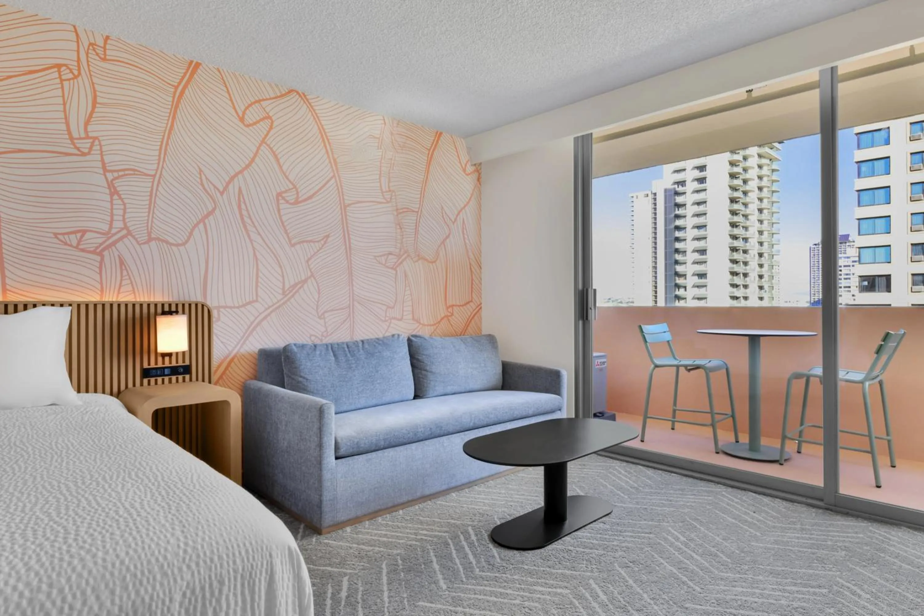 hair dresser, Bed in The Ambassador of Waikiki, Tapestry Collection by Hilton