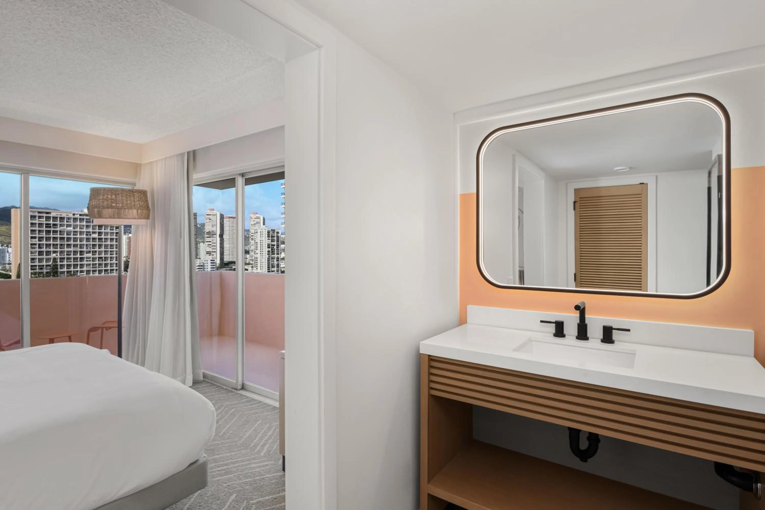 Bedroom in The Ambassador of Waikiki, Tapestry Collection by Hilton