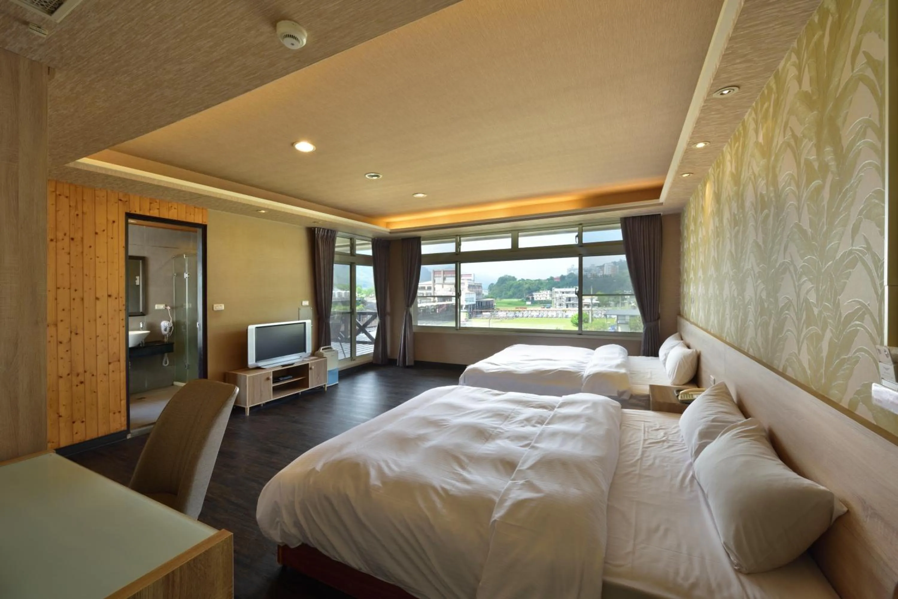 Bed in Ci Meng Rou Resort Villa