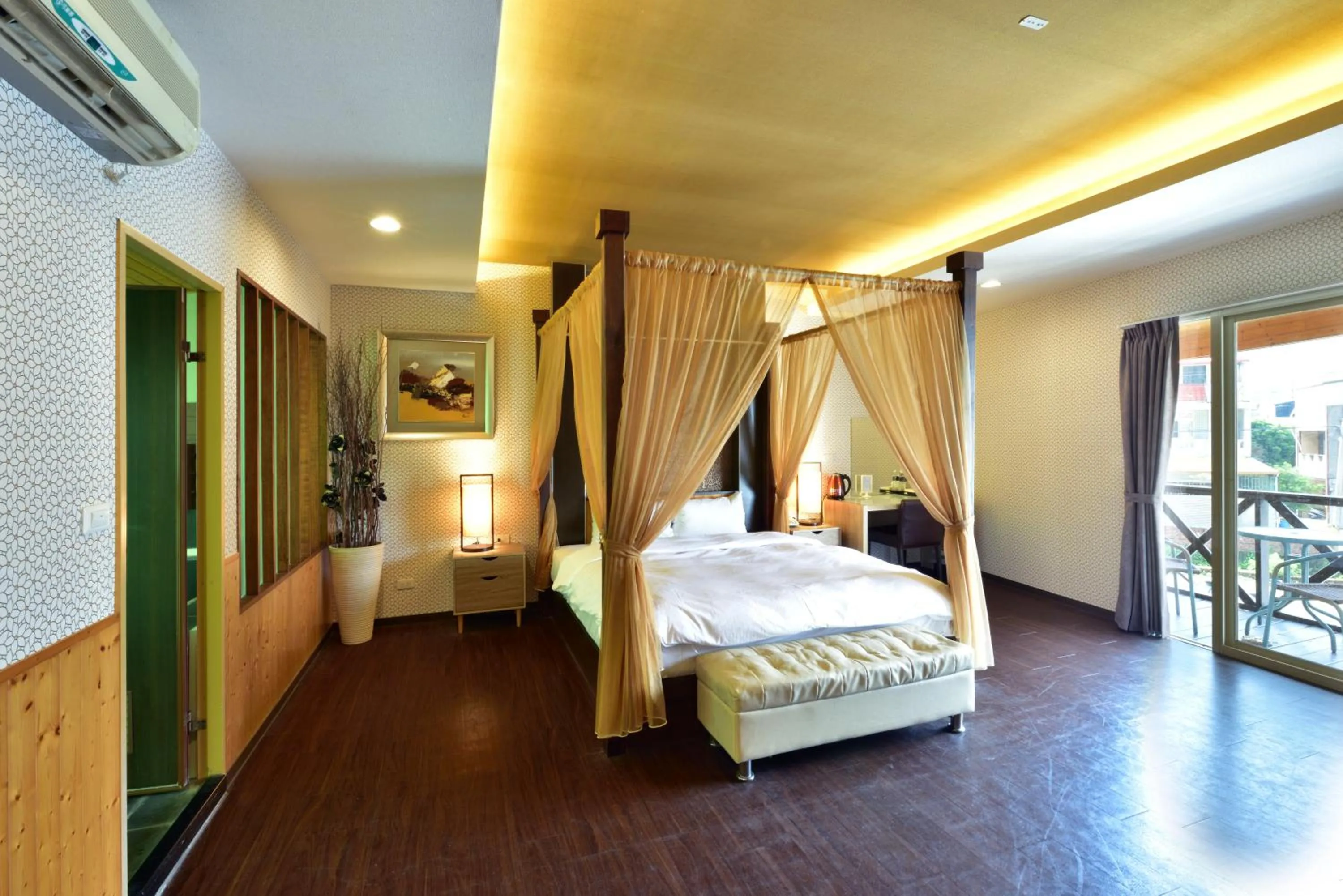 Bed in Ci Meng Rou Resort Villa