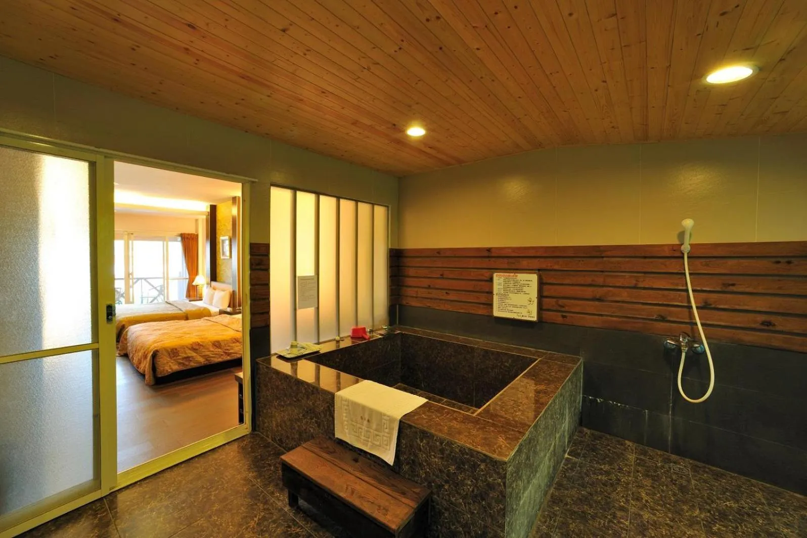 Bed in Ci Meng Rou Resort Villa