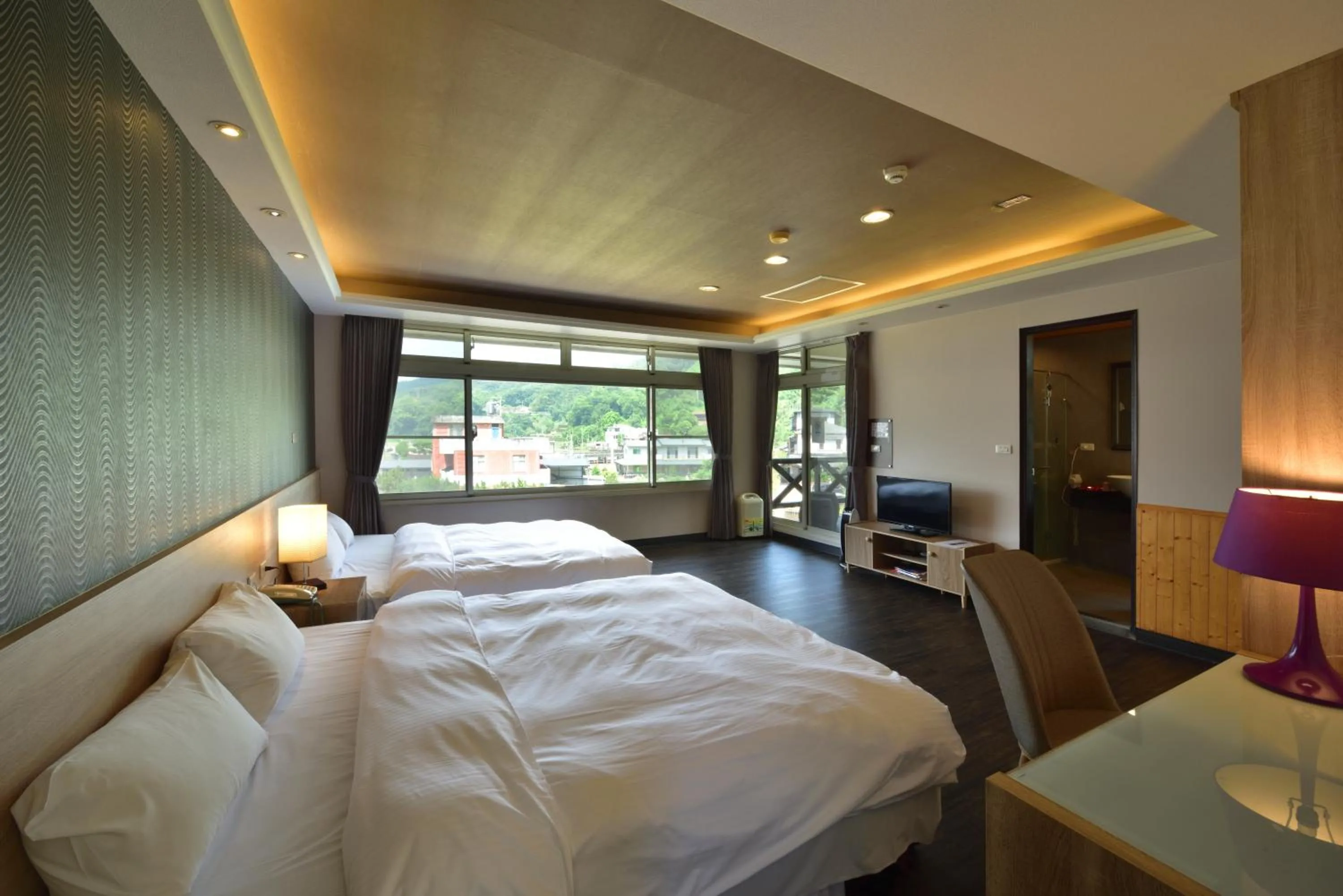 Bed in Ci Meng Rou Resort Villa