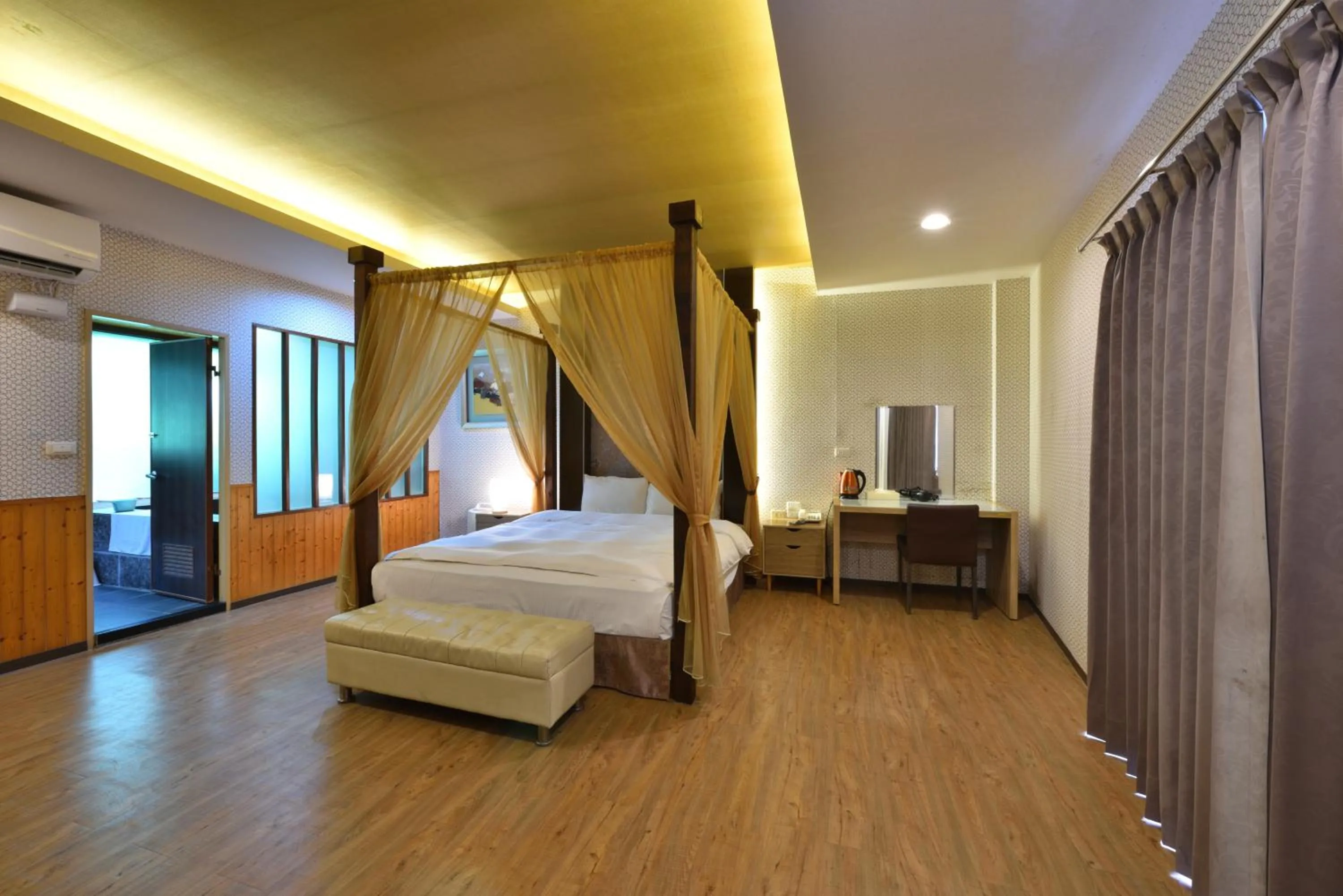 Bed in Ci Meng Rou Resort Villa