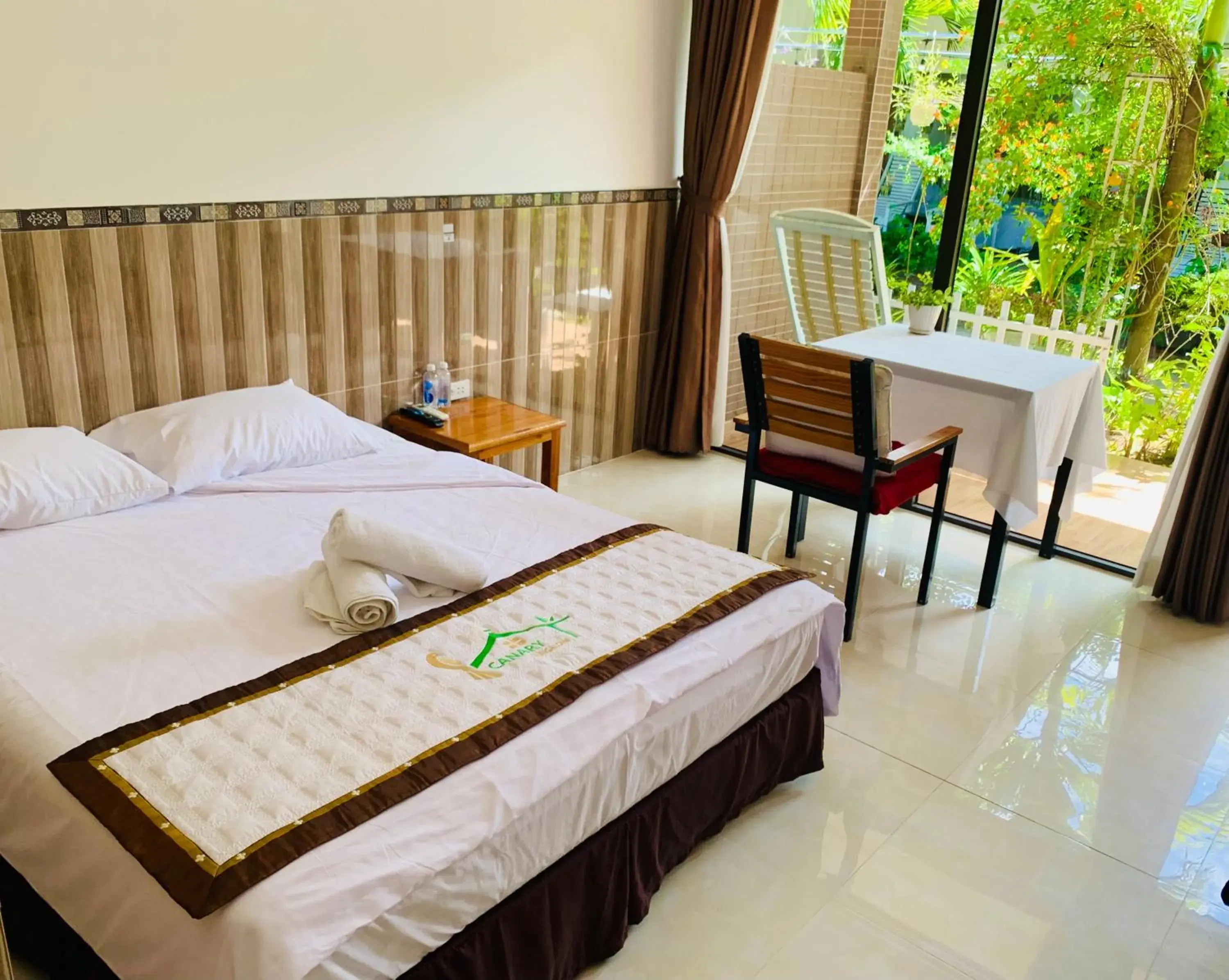 Bed in Canary Bungalow Bed in Canary Bungalow